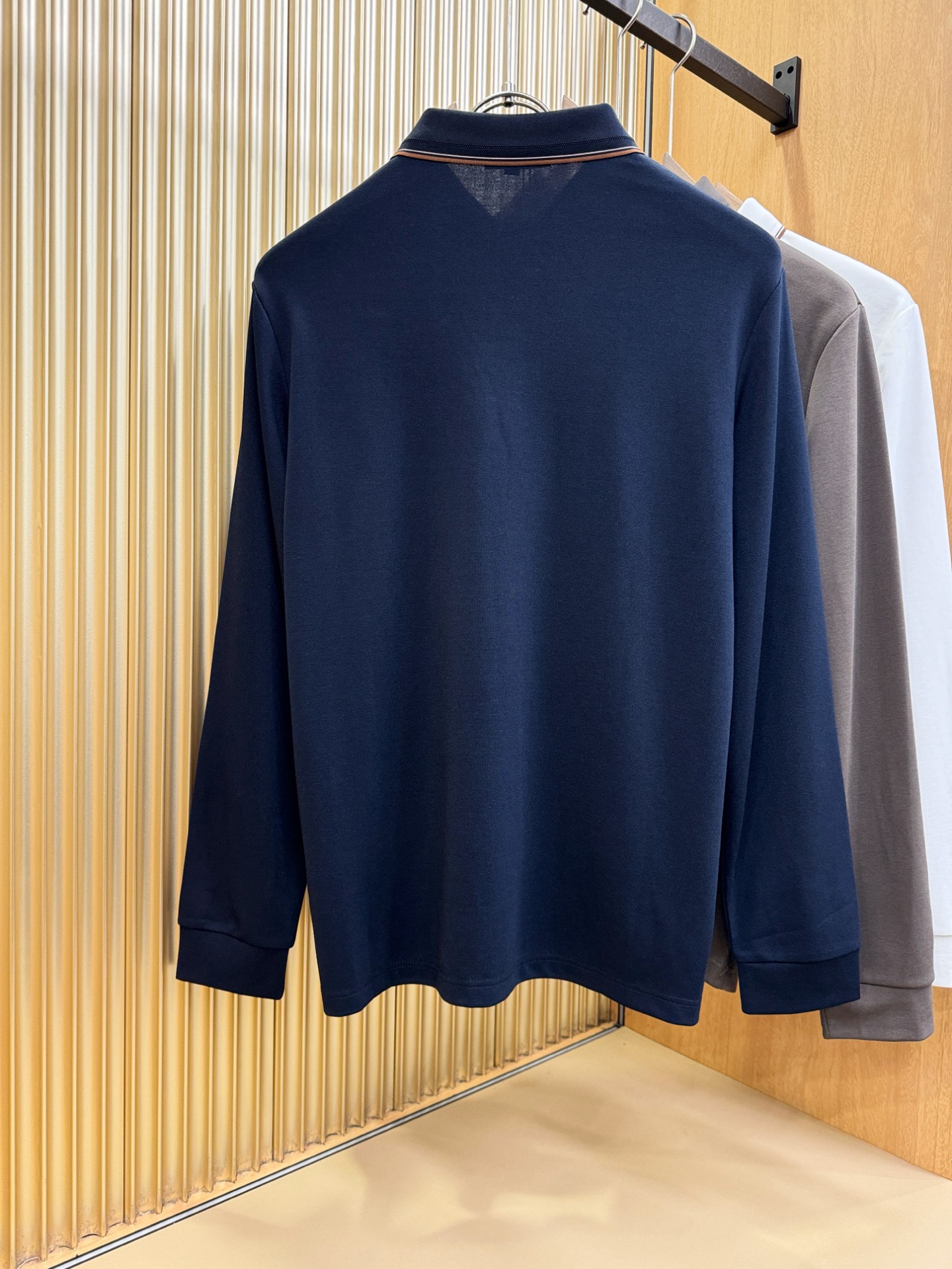 BC布鲁提 2025秋季新品，官网同步 经典大气百搭Polo领长袖T恤，顶级原版面料，质感细腻 超柔软亲