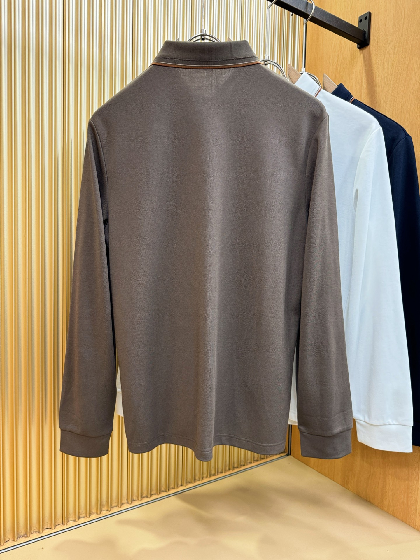 BC布鲁提 2025秋季新品，官网同步 经典大气百搭Polo领长袖T恤，顶级原版面料，质感细腻 超柔软亲