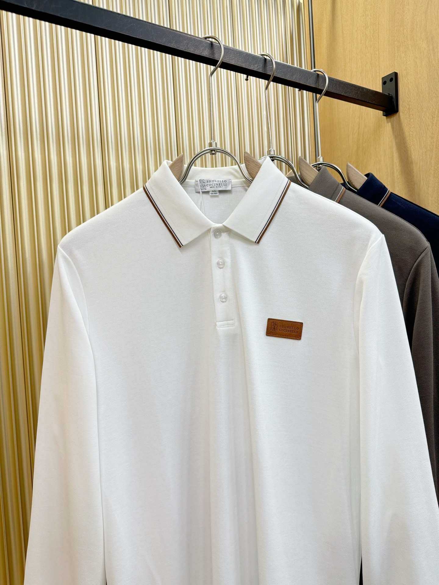 BC布鲁提 2025秋季新品，官网同步 经典大气百搭Polo领长袖T恤，顶级原版面料，质感细腻 超柔软亲