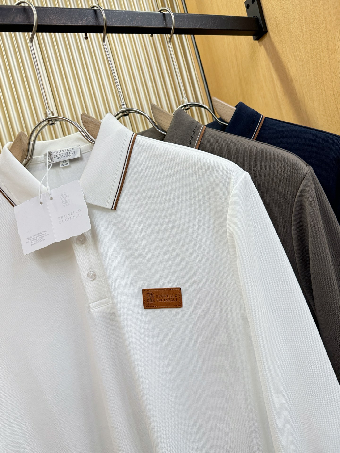 BC布鲁提 2025秋季新品，官网同步 经典大气百搭Polo领长袖T恤，顶级原版面料，质感细腻 超柔软亲