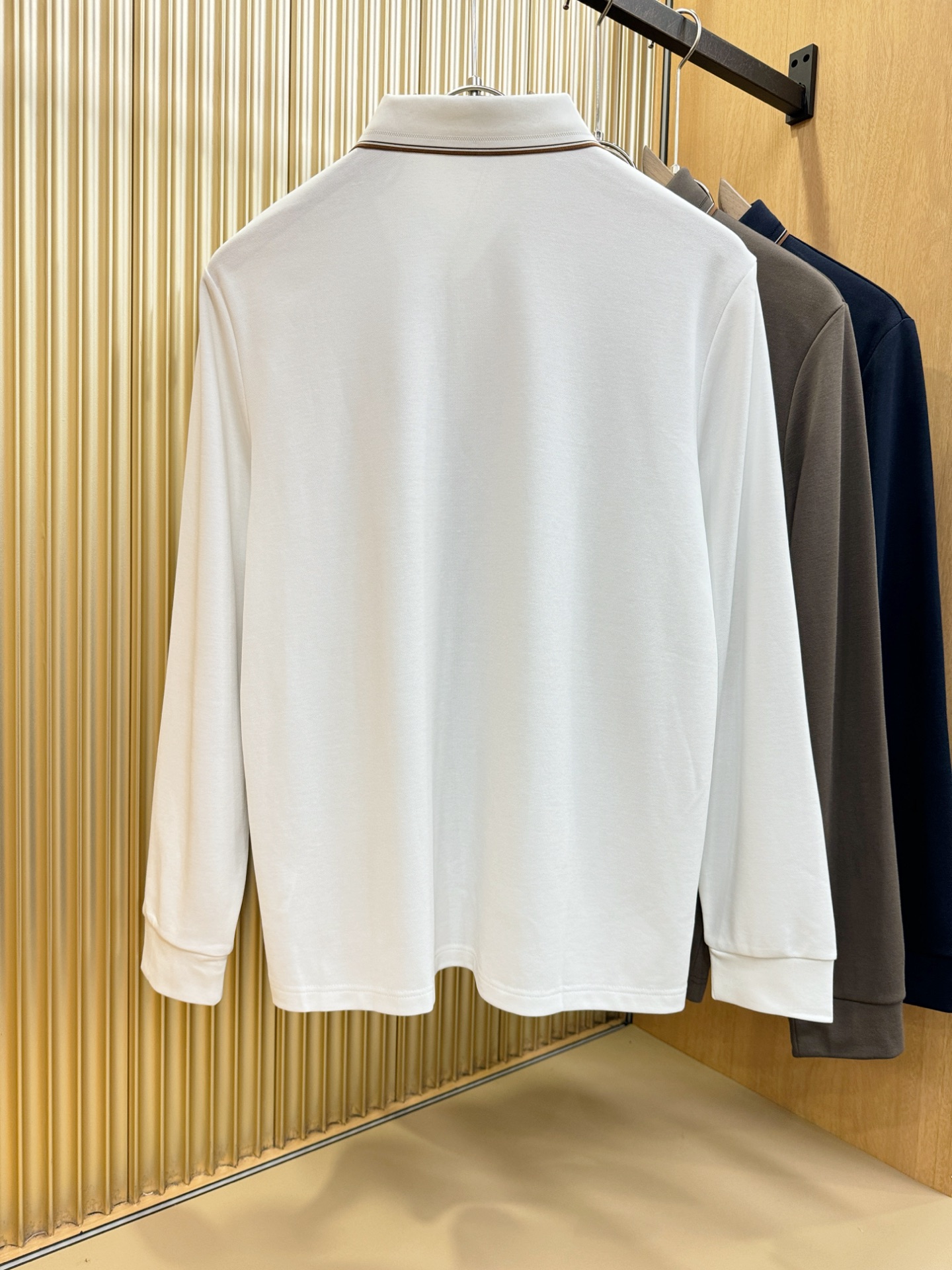 BC布鲁提 2025秋季新品，官网同步 经典大气百搭Polo领长袖T恤，顶级原版面料，质感细腻 超柔软亲