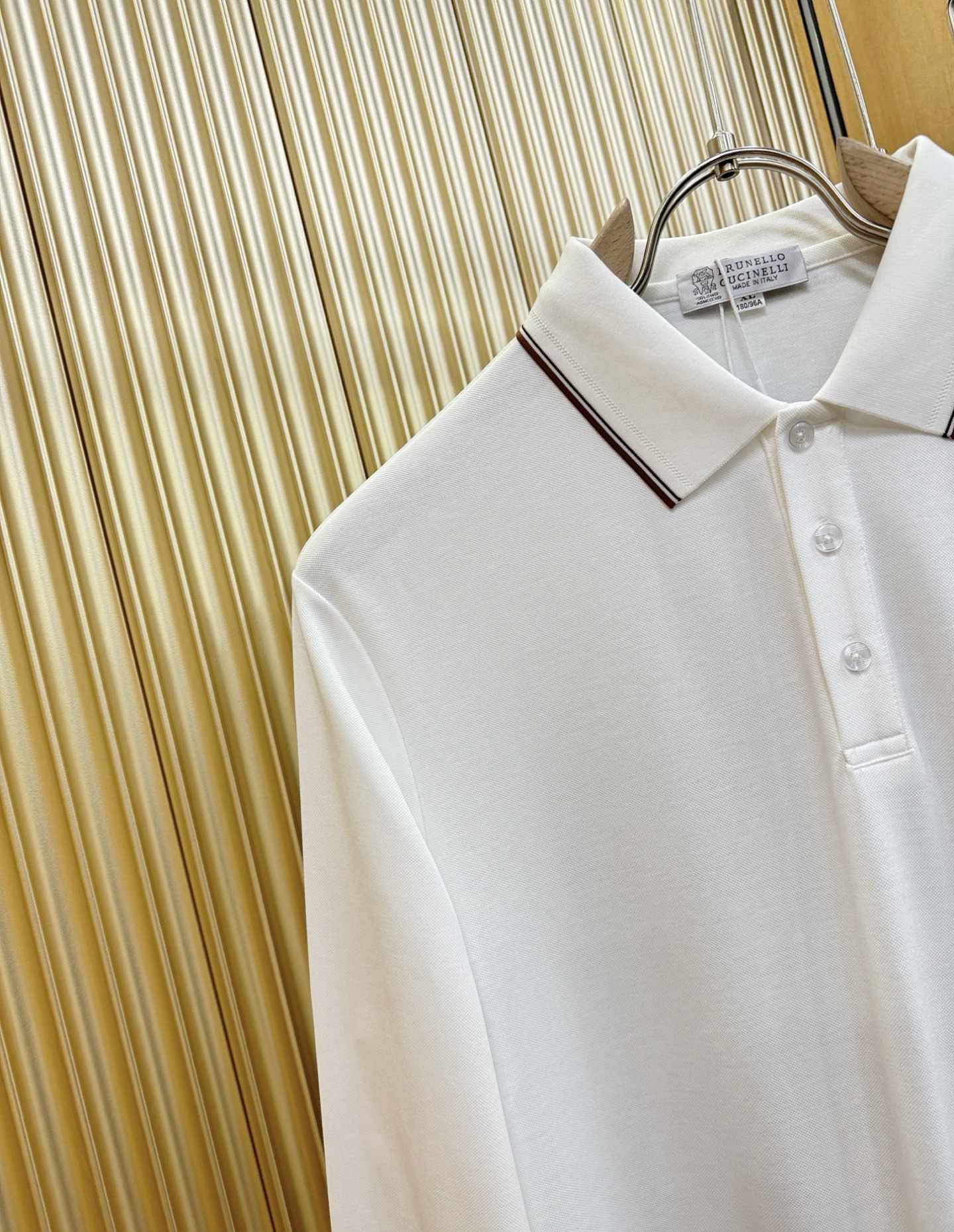 BC布鲁提 2025秋季新品，官网同步 经典大气百搭Polo领长袖T恤，顶级原版面料，质感细腻 超柔软亲