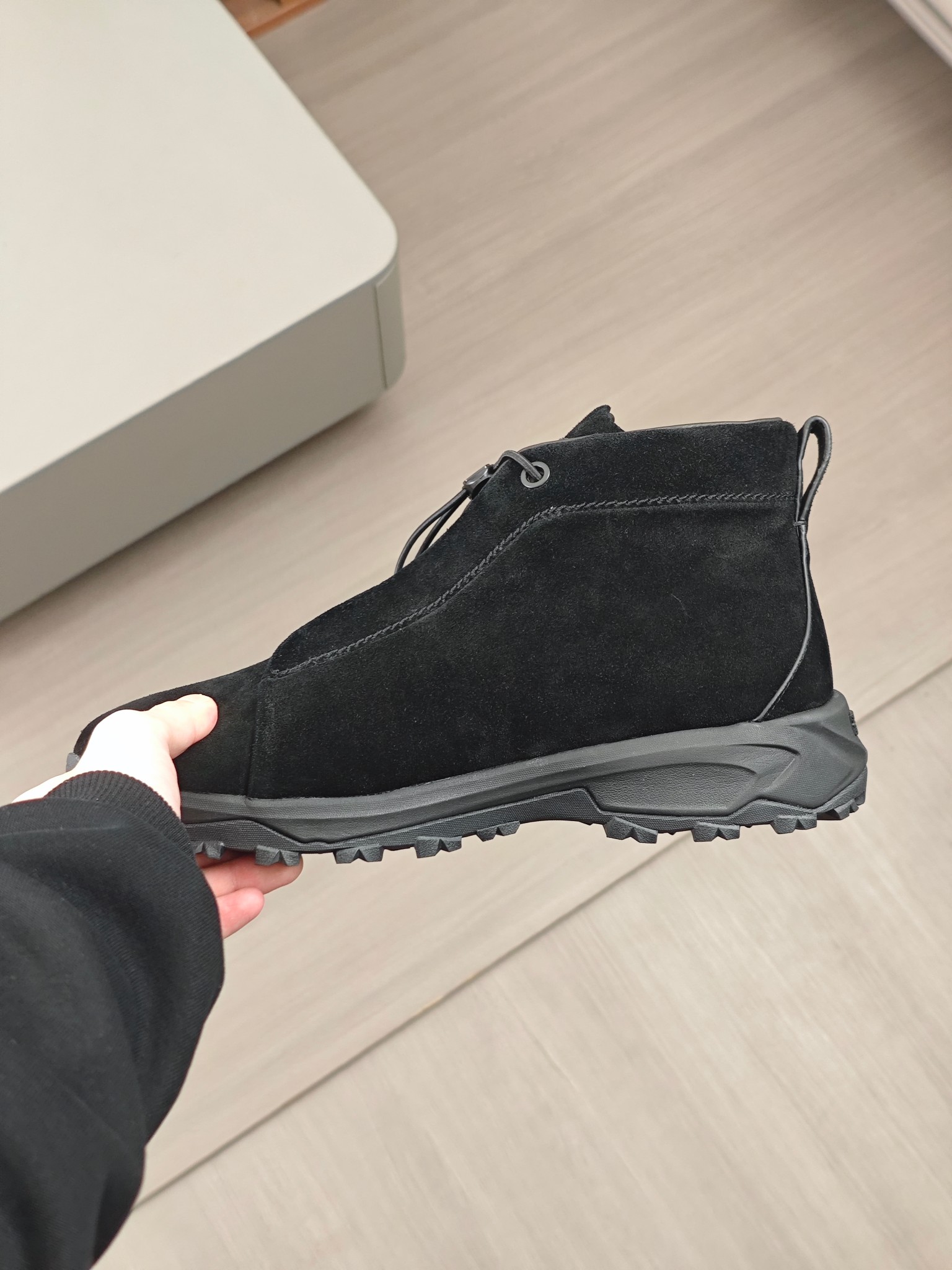 2024Nueva serie ZEGNA Zegna zapatos de los hombres de gamuza de alto estado Triple StitchMonte zapat