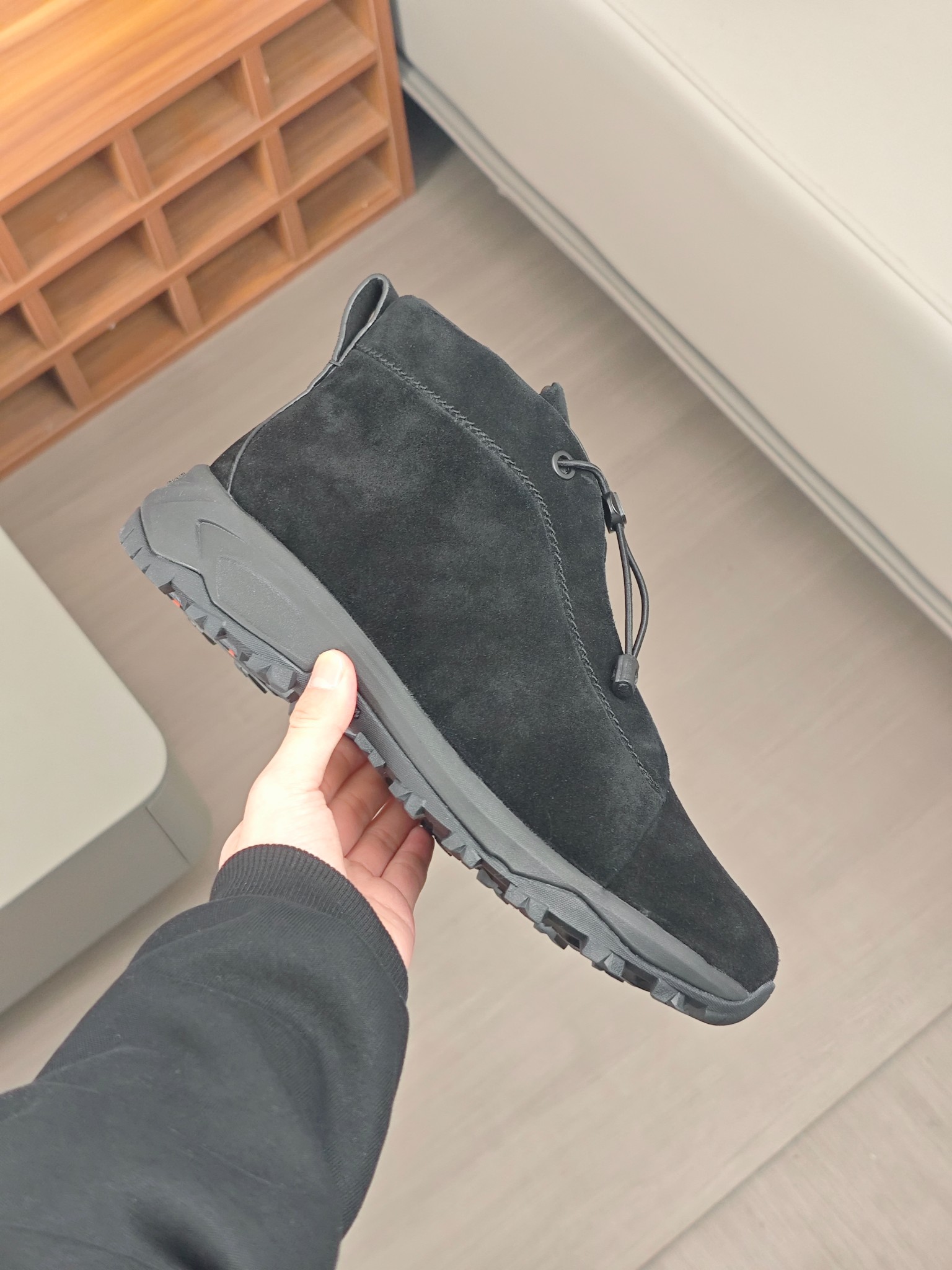 2024Nueva serie ZEGNA Zegna zapatos de los hombres de gamuza de alto estado Triple StitchMonte zapat