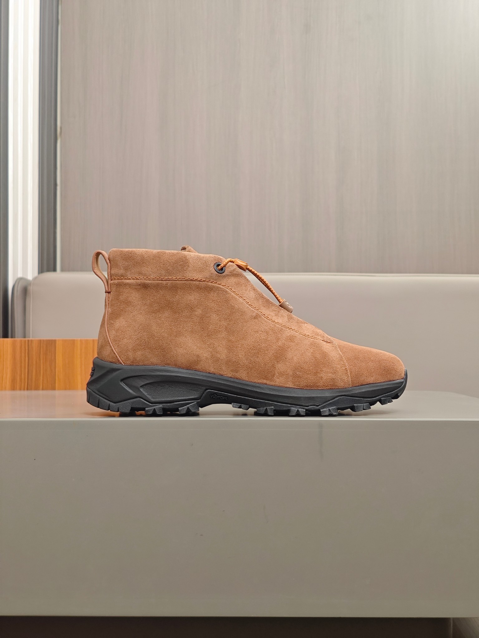 2024Nueva serie ZEGNA Zegna zapatos de los hombres de gamuza de alto estado Triple StitchMonte zapat