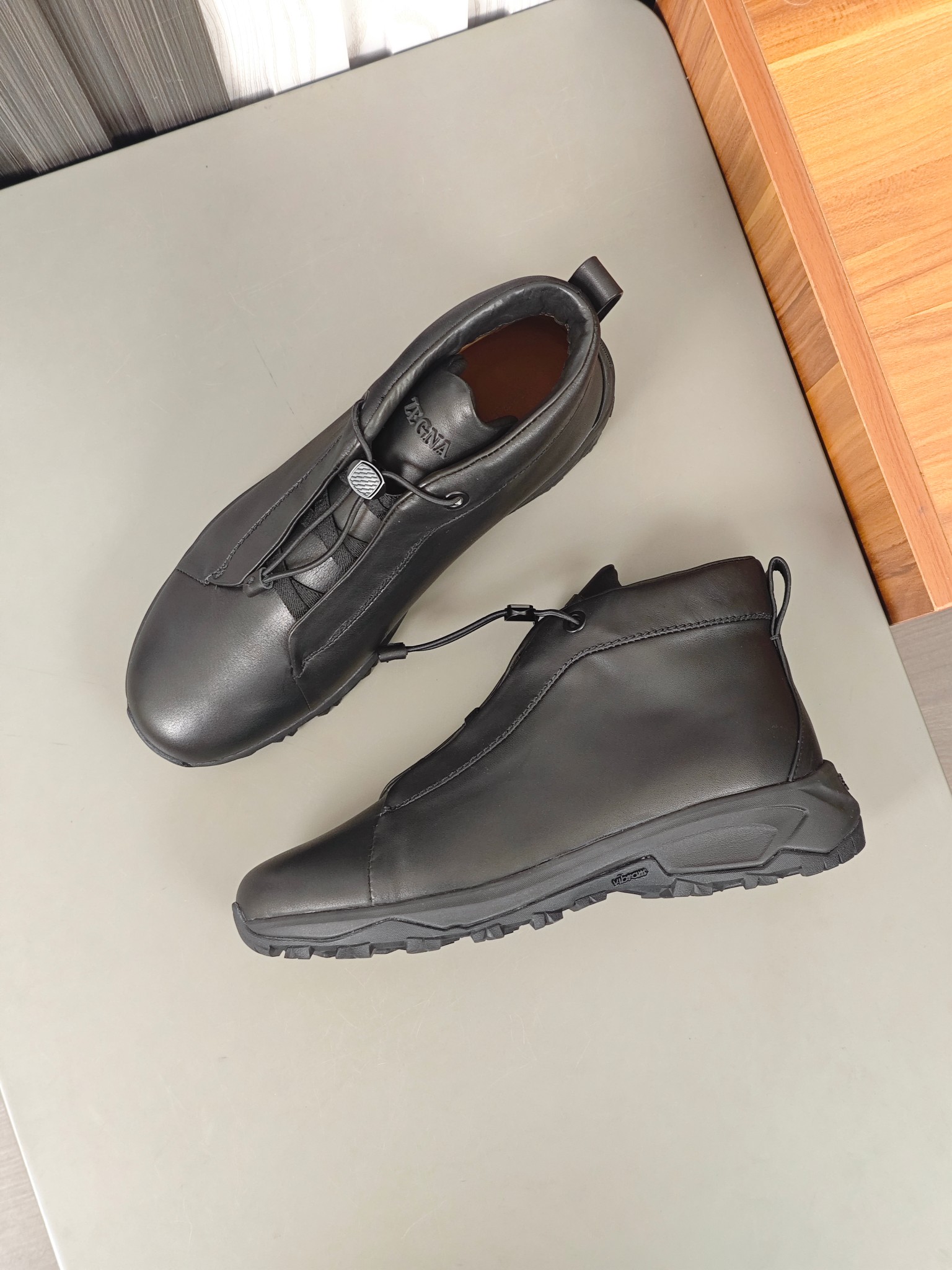 2024Nueva serie ZEGNA Zegna zapatos de los hombres de gamuza de alto estado Triple StitchMonte zapat
