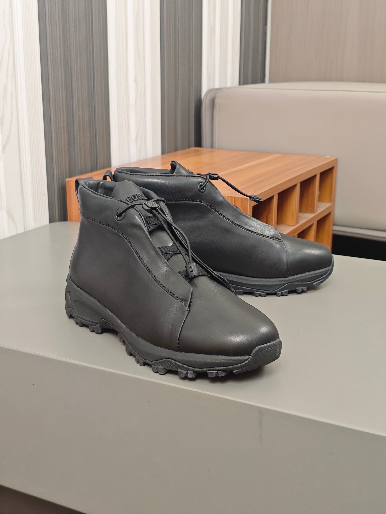 2024Nueva serie ZEGNA Zegna zapatos de los hombres de gamuza de alto estado Triple StitchMonte zapat