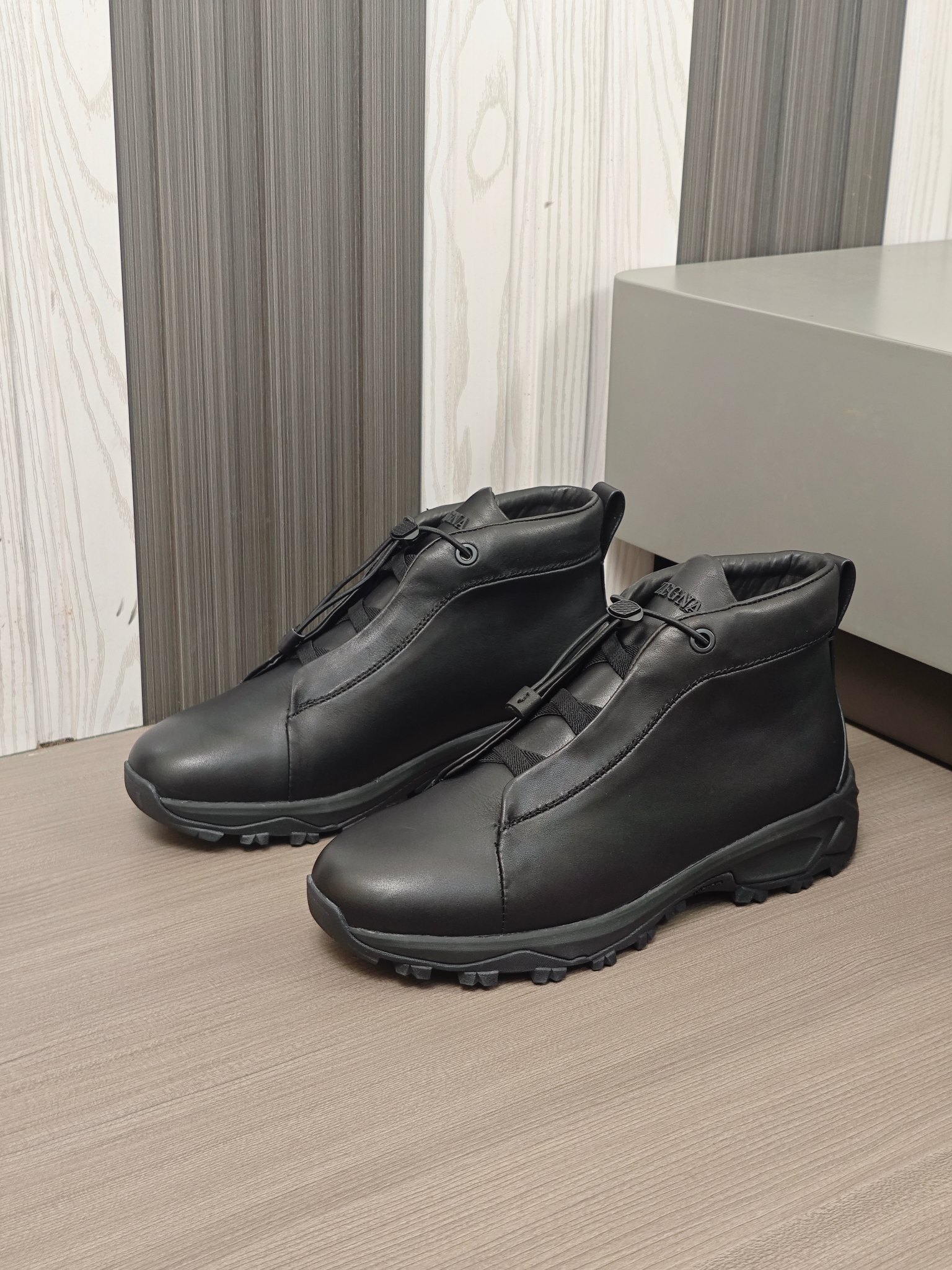 2024Nueva serie ZEGNA Zegna zapatos de los hombres de gamuza de alto estado Triple StitchMonte zapat