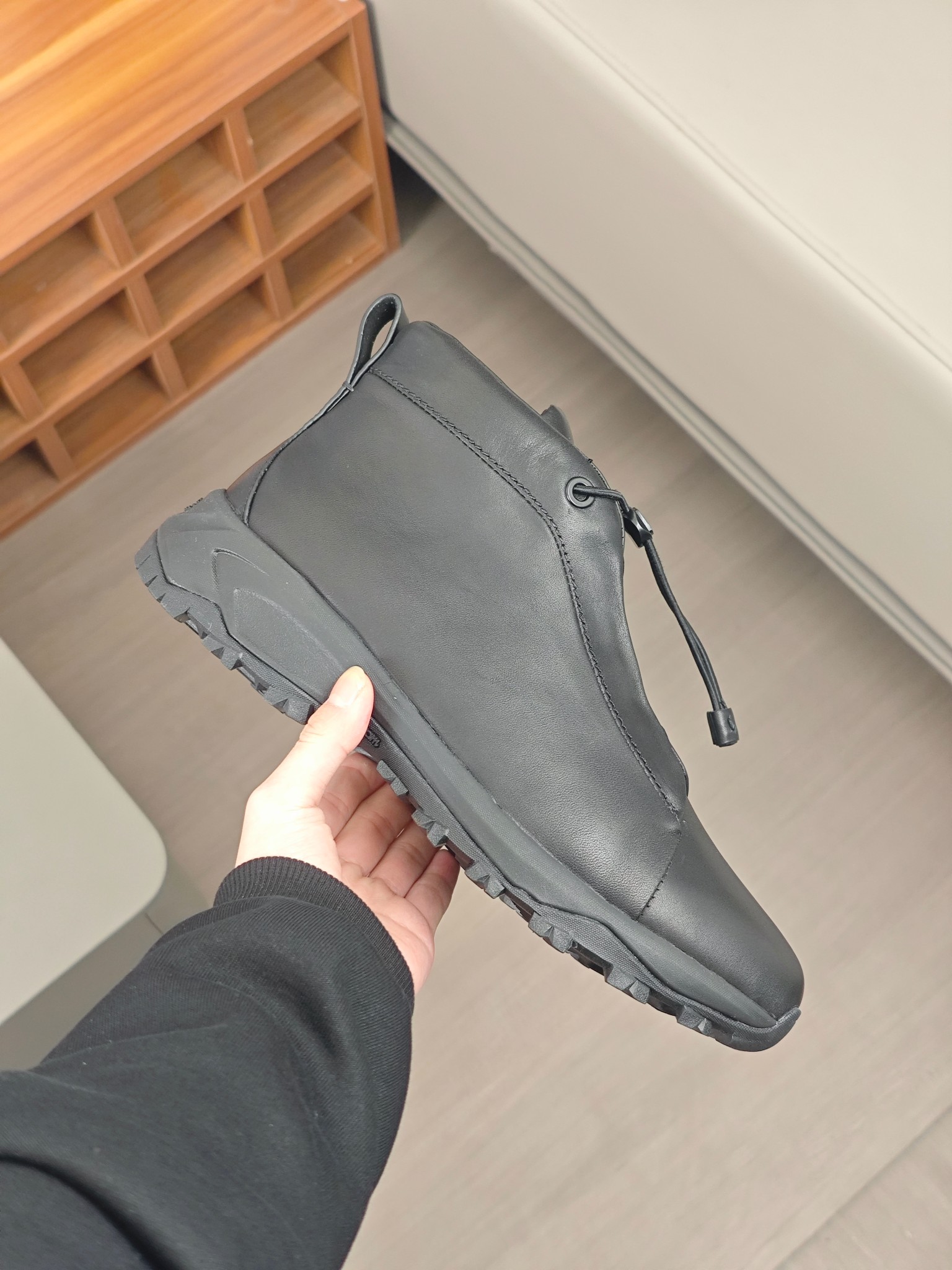 2024Nueva serie ZEGNA Zegna zapatos de los hombres de gamuza de alto estado Triple StitchMonte zapat