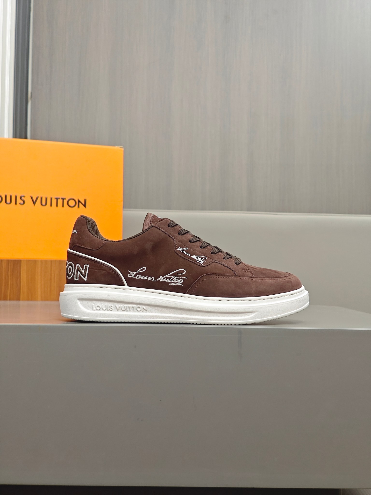 [Louis Vuitton] Louis Vuitton - Calidad de gama alta Original único - Parte superior: cuero de becer