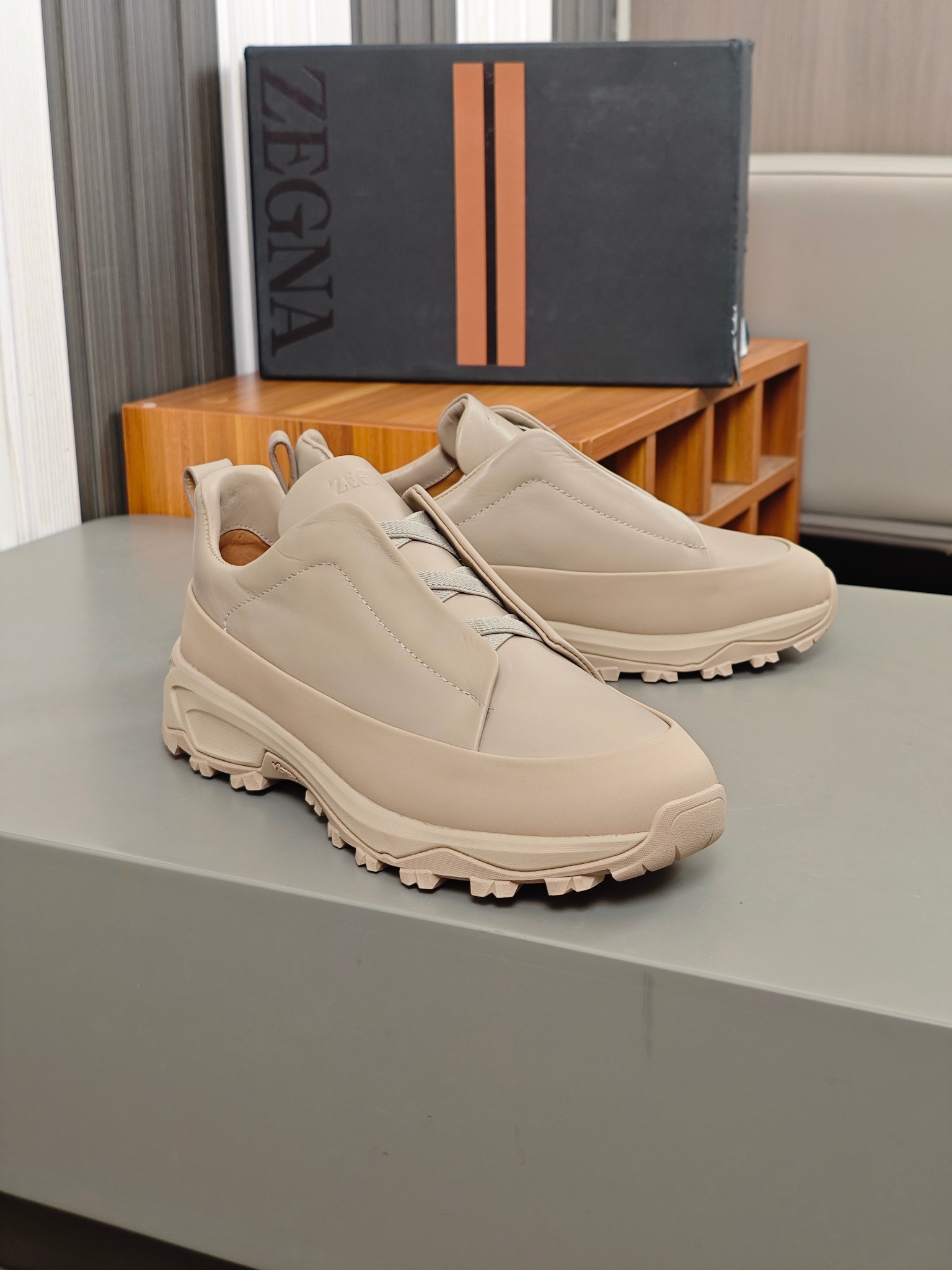 2024Nueva ColecciónZEGNA Zegna Zapatos para hombrePiel Triple PuntadaMonte Luxury Loafers Newest Run