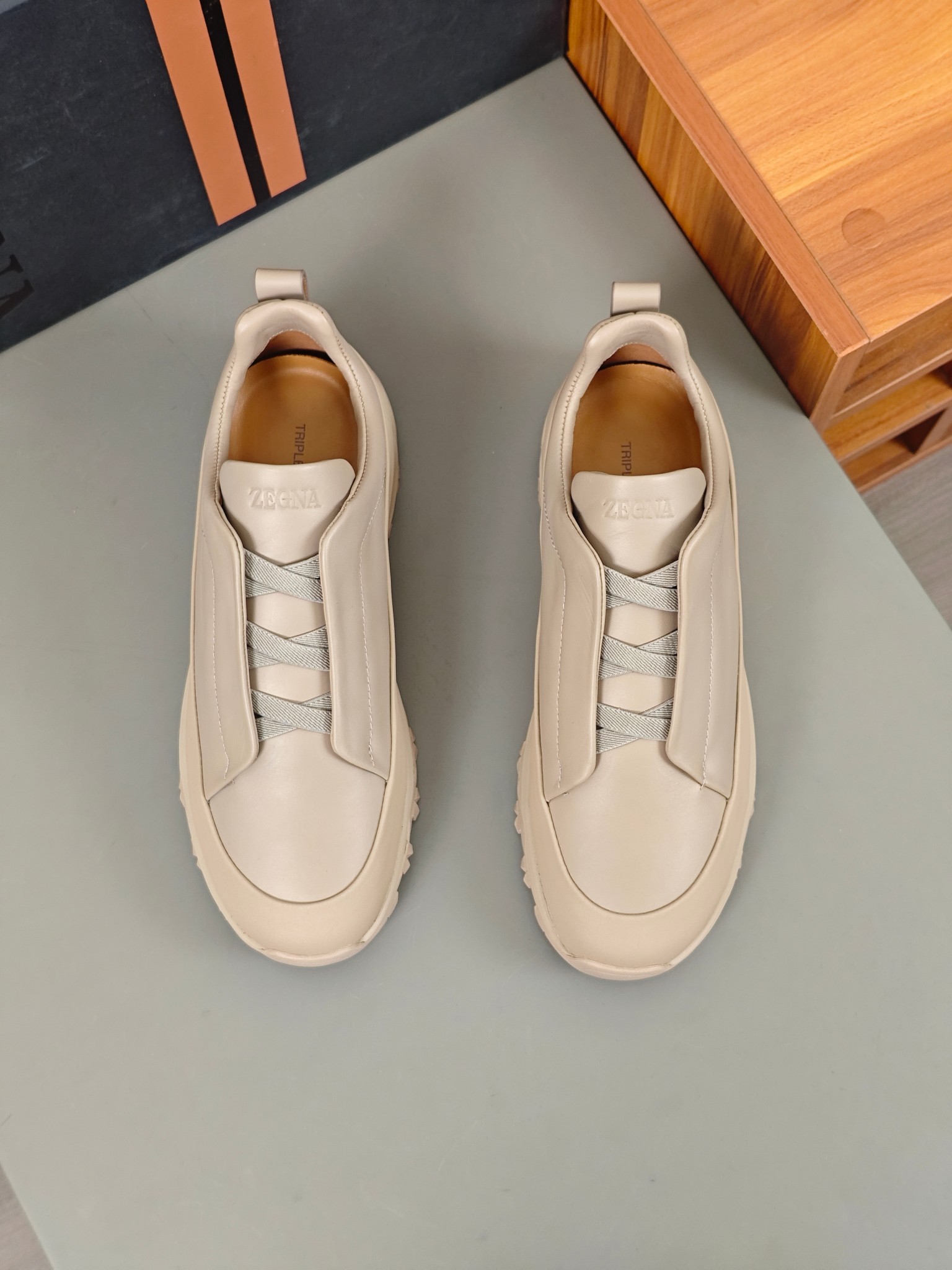 2024Nueva ColecciónZEGNA Zegna Zapatos para hombrePiel Triple PuntadaMonte Luxury Loafers Newest Run