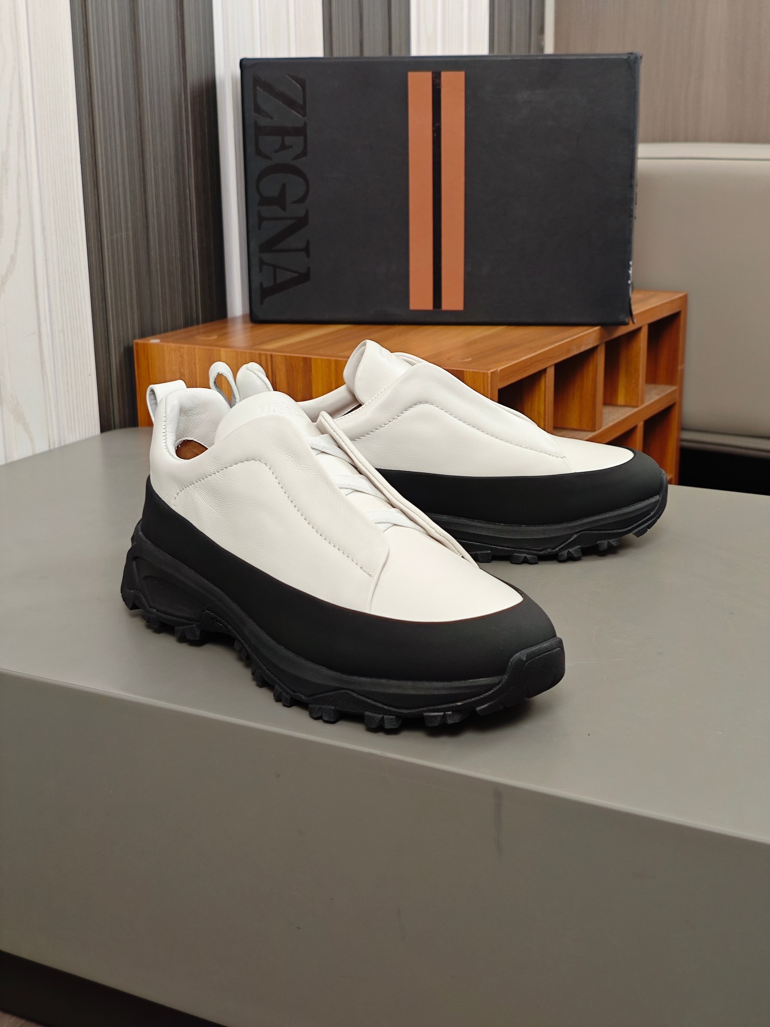2024Nueva ColecciónZEGNA Zegna Zapatos para hombrePiel Triple PuntadaMonte Luxury Loafers Newest Run