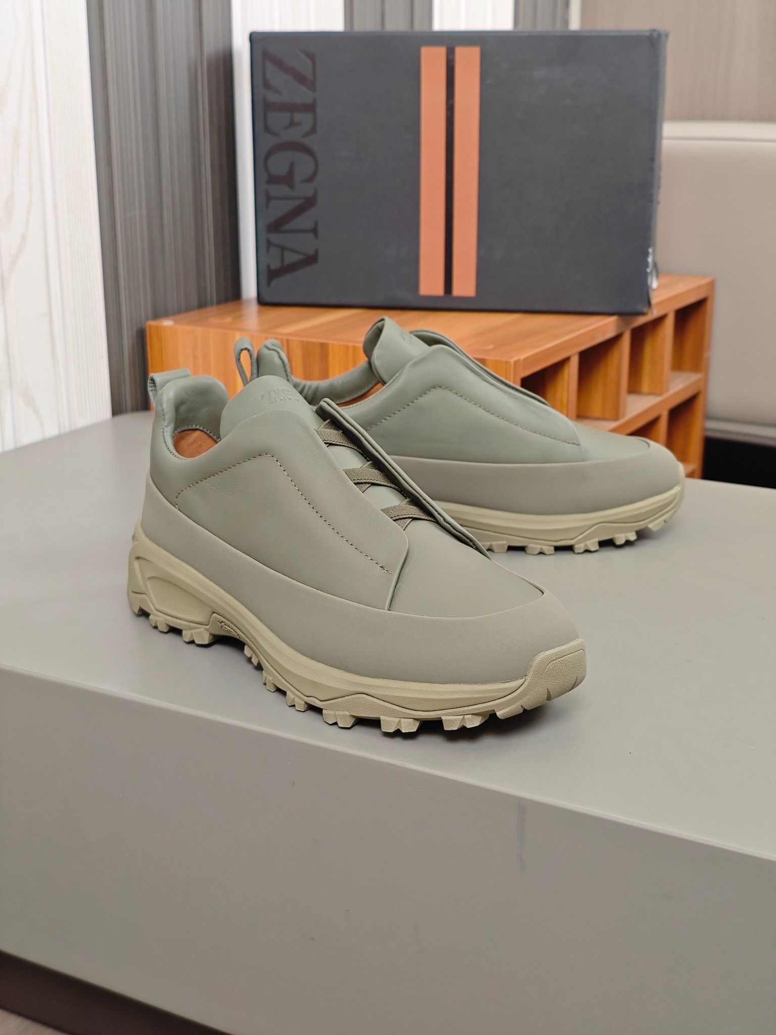 2024Nueva ColecciónZEGNA Zegna Zapatos para hombrePiel Triple PuntadaMonte Luxury Loafers Newest Run