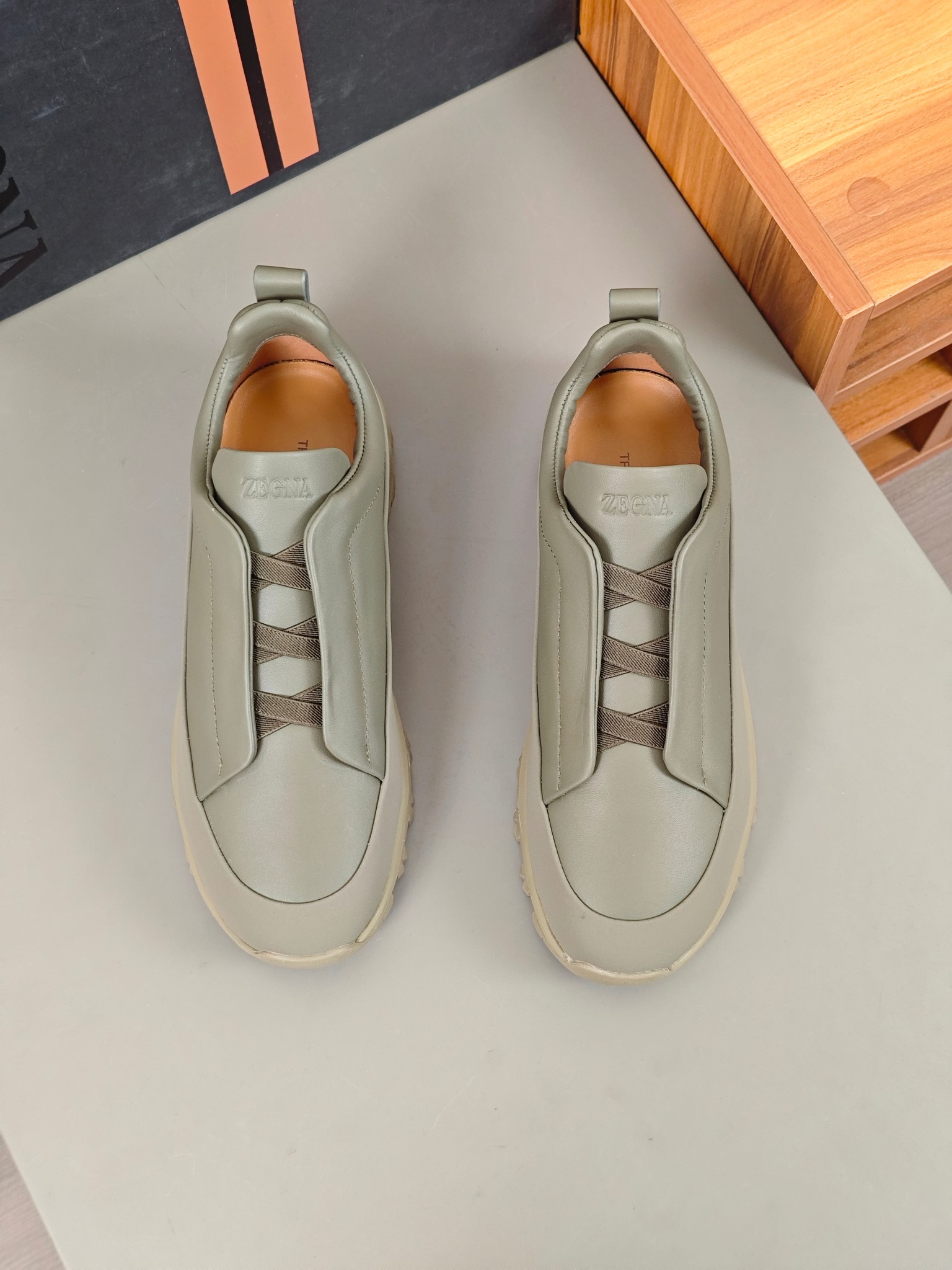 2024Nueva ColecciónZEGNA Zegna Zapatos para hombrePiel Triple PuntadaMonte Luxury Loafers Newest Run