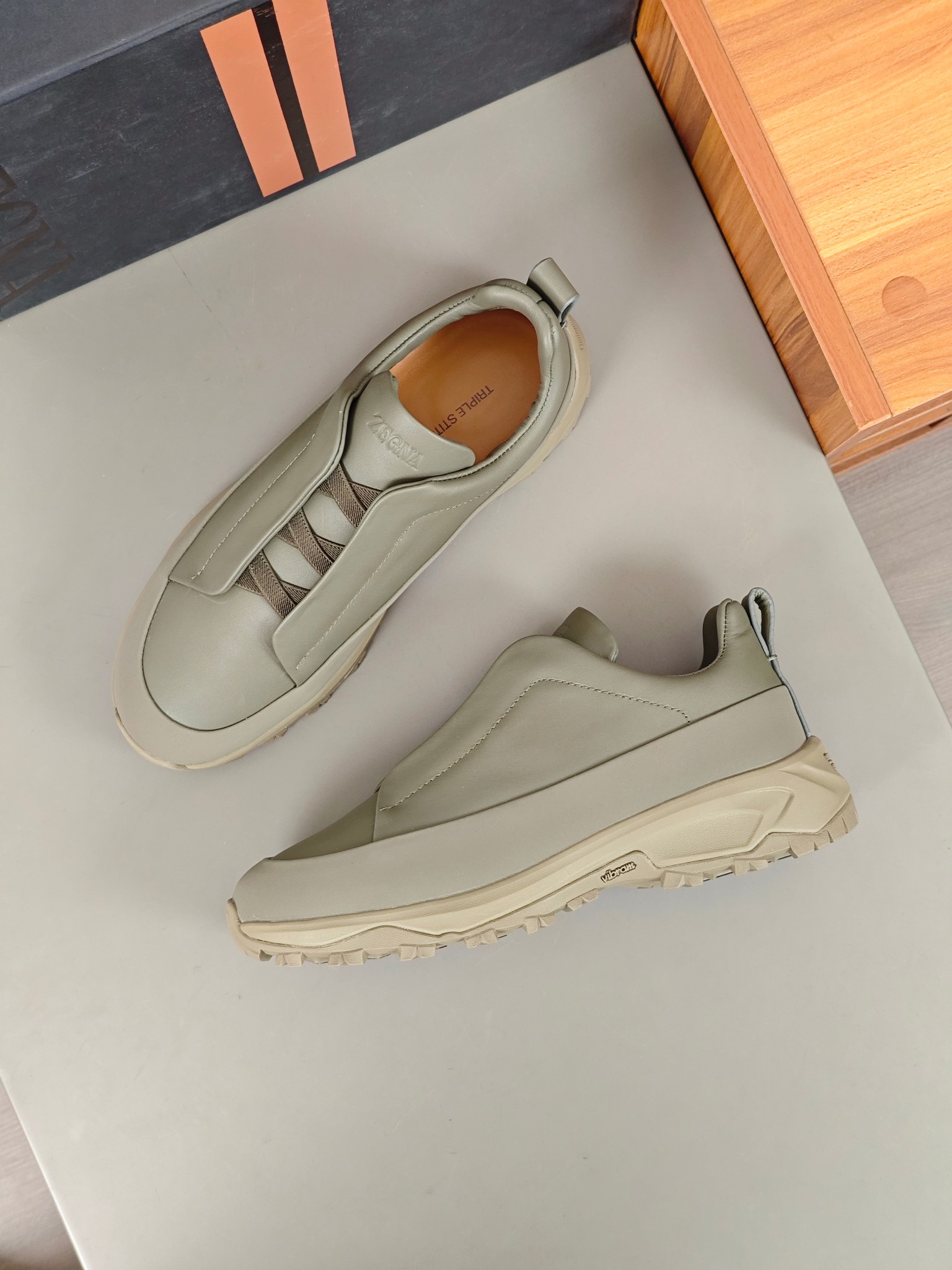 2024Nueva ColecciónZEGNA Zegna Zapatos para hombrePiel Triple PuntadaMonte Luxury Loafers Newest Run