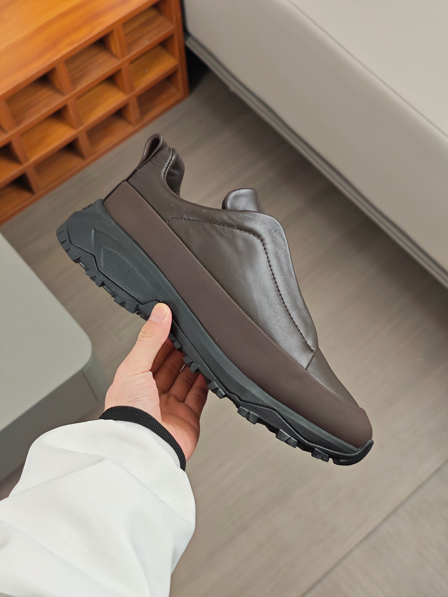 2024Nueva ColecciónZEGNA Zegna Zapatos para hombrePiel Triple PuntadaMonte Luxury Loafers Newest Run