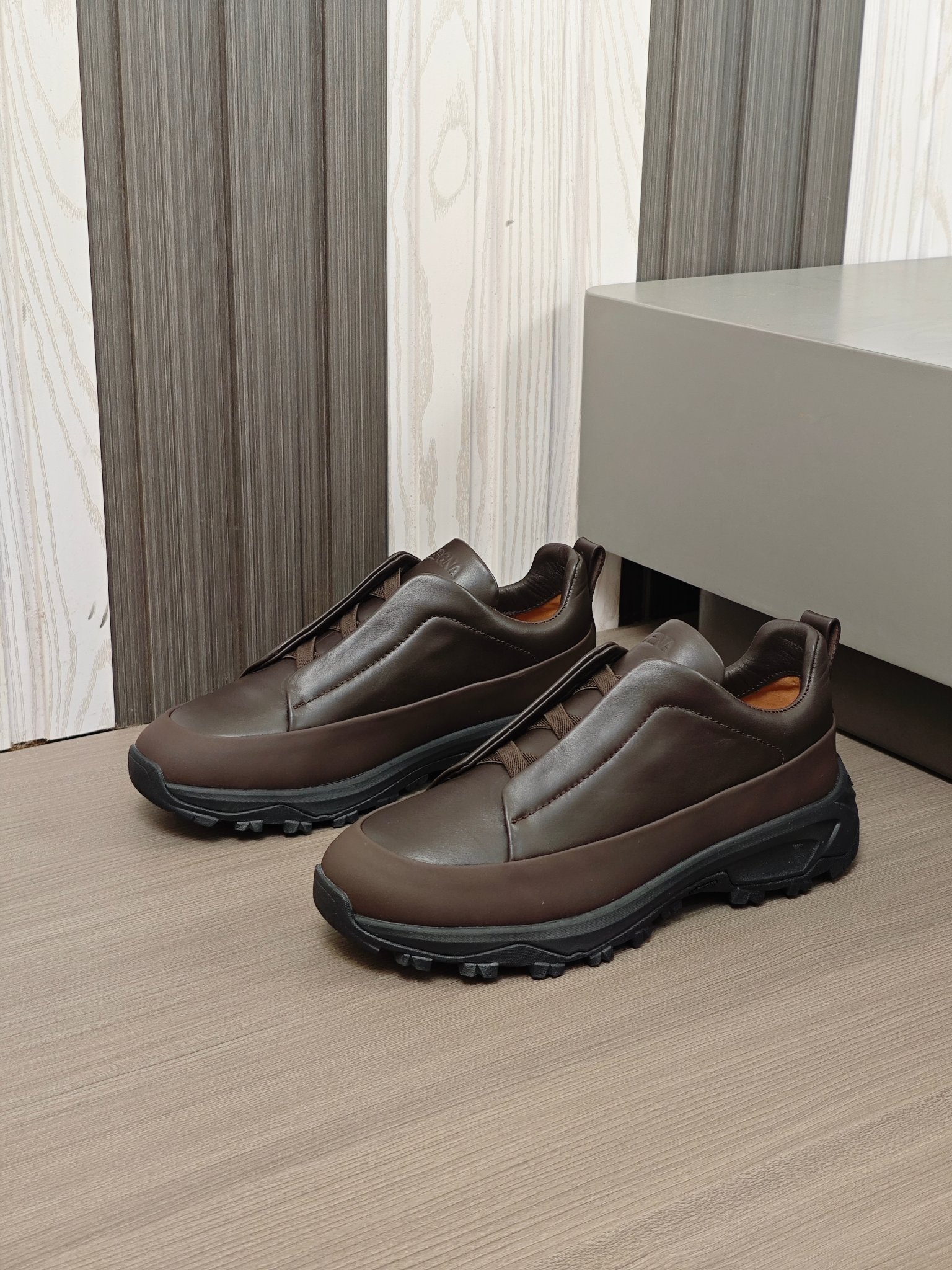 2024Nueva ColecciónZEGNA Zegna Zapatos para hombrePiel Triple PuntadaMonte Luxury Loafers Newest Run