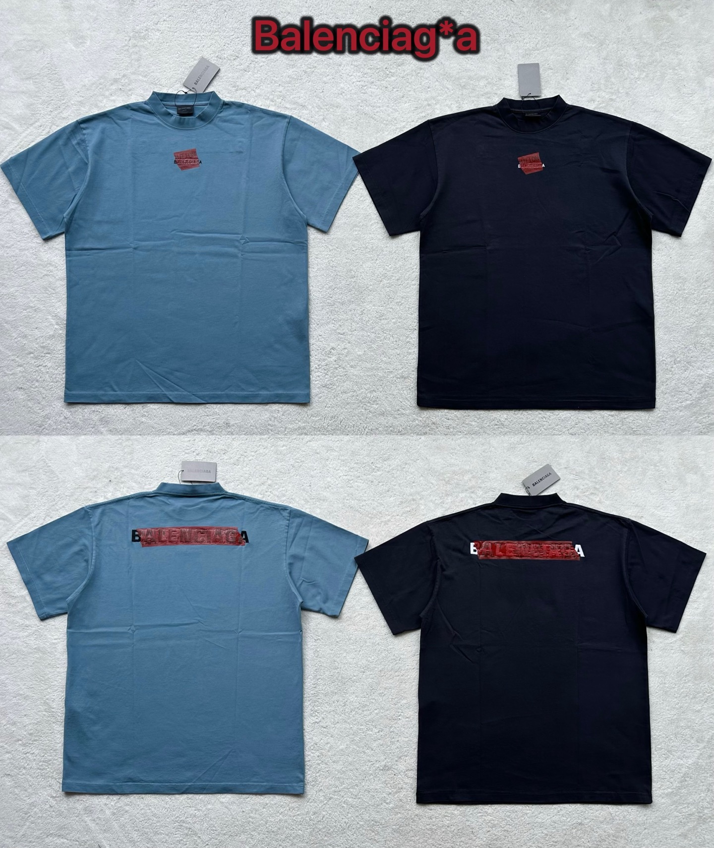 Balenciag*a…🆕原版级🆕红胶带印花圆领短袖
ZP原版6400收进...
