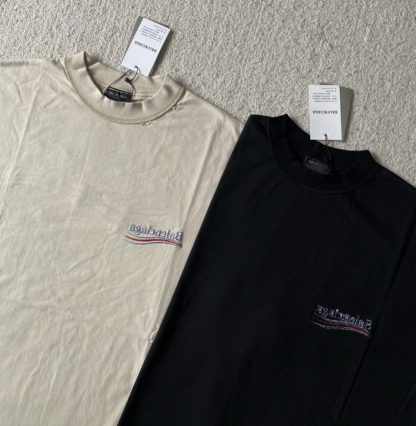 Balenciag*a…🆕原版级🆕反转可乐圆领短袖
 发售色系：米...