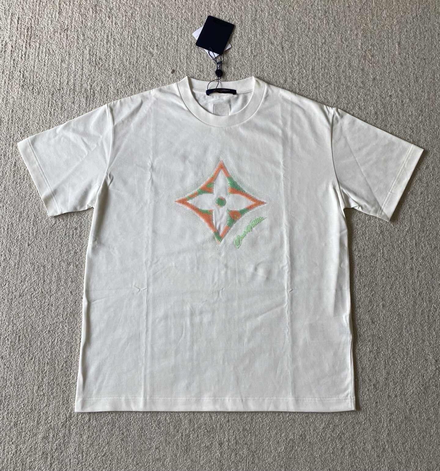 Louis*V…🆕原版级🆕3D滴胶花卉圆领短袖

⚠原¥9,350购买；...