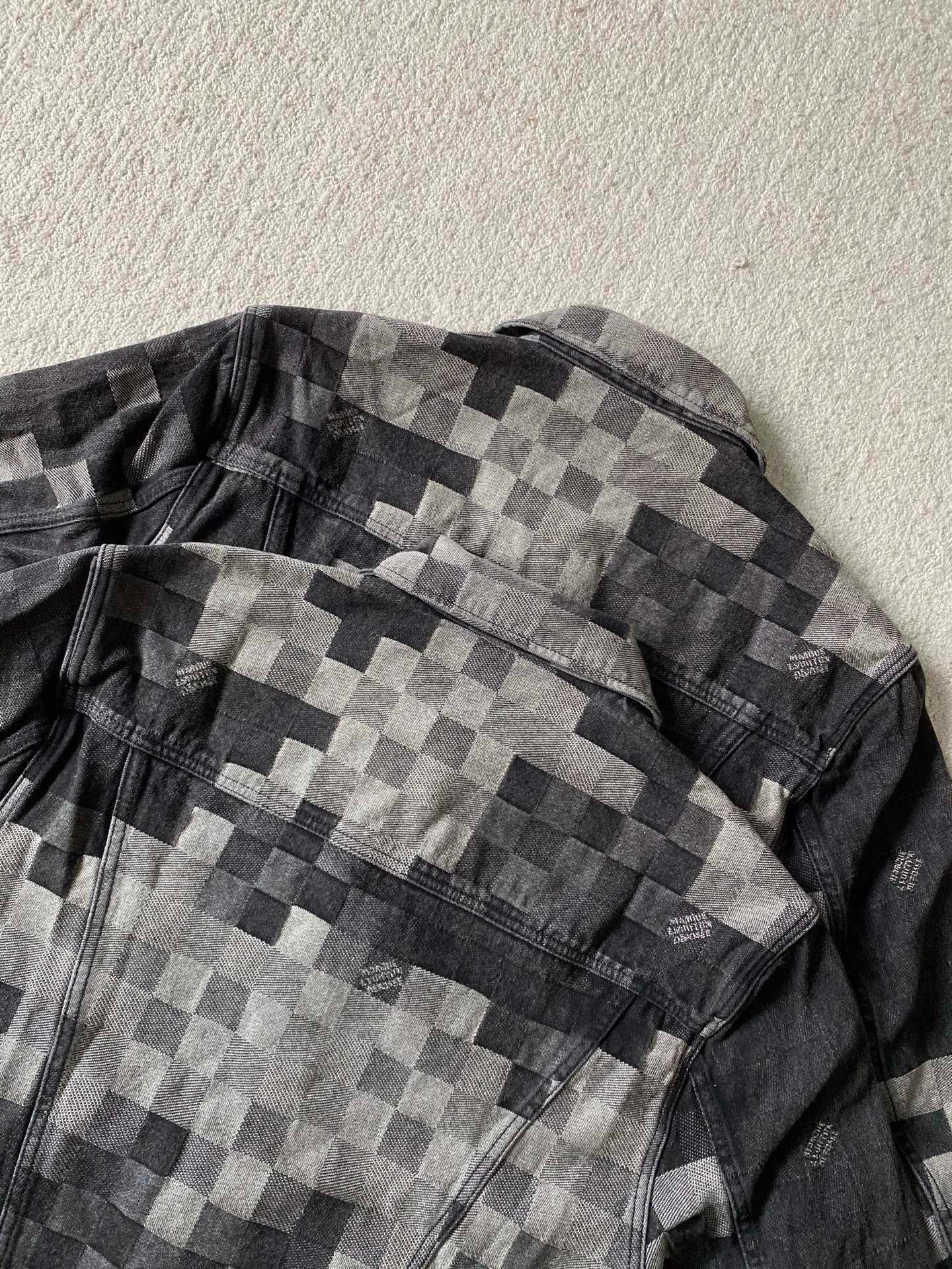 Louis Vuitton 黑马赛克 牛仔套装•外套服装 6