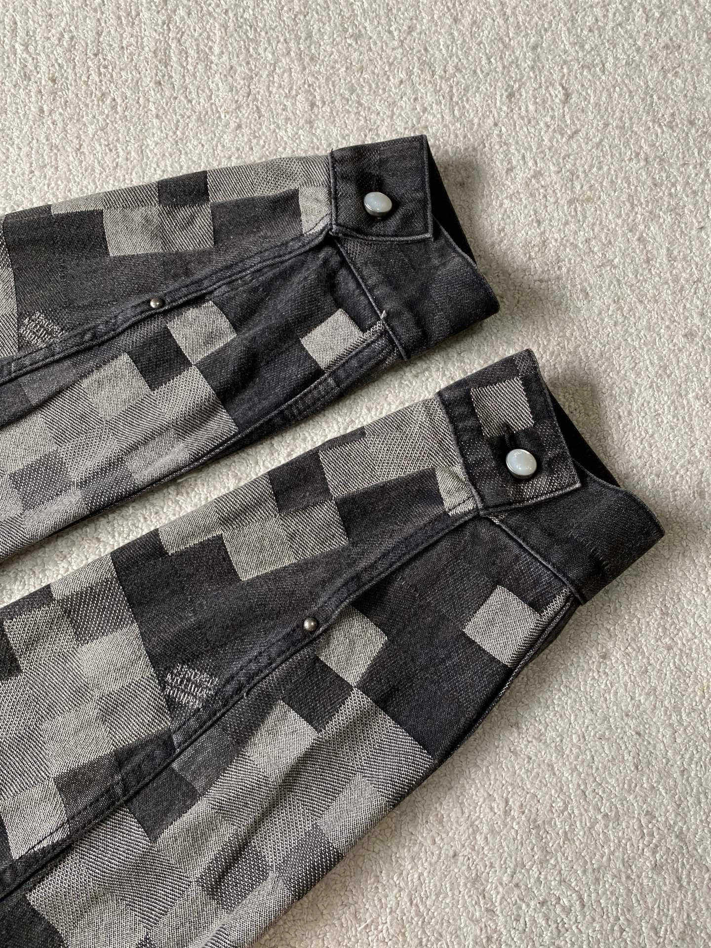 Louis Vuitton 黑马赛克 牛仔套装•外套服装 7