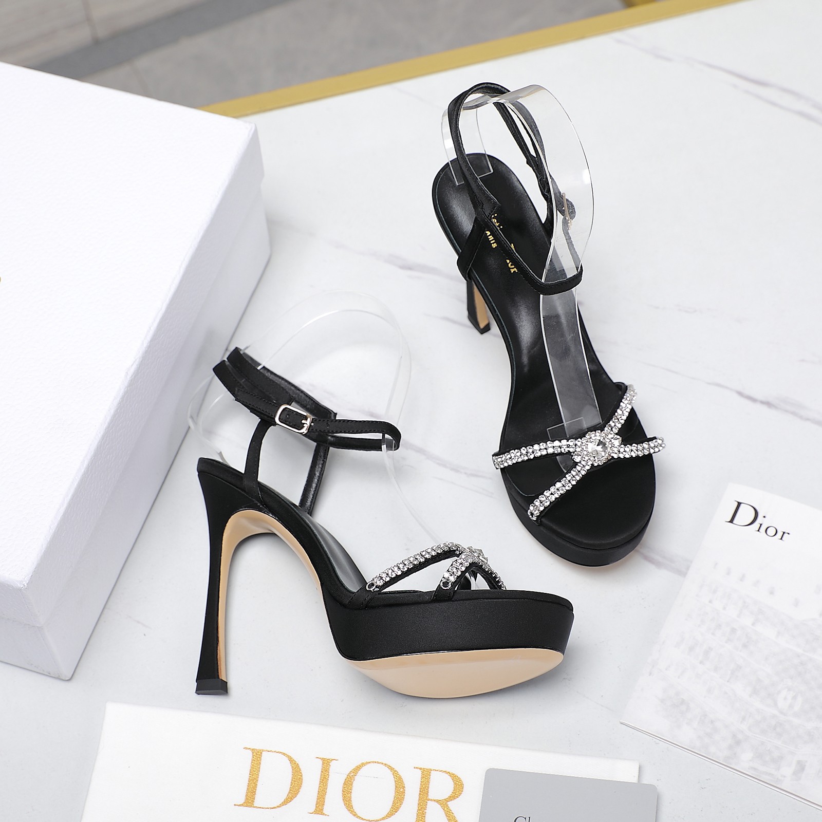 Top Fake Designer
 Dior Schuhe Pumps Mit Hohem Absatz Sandalen Rindsleder Schaffell Seide Frühling/Sommer Kollektion