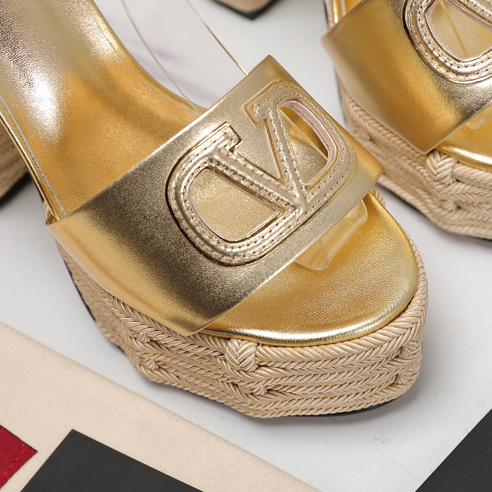 Valentino Platform Sandals with Braided Rope Detailing and Leather Sole 8 a1719667376693 4233