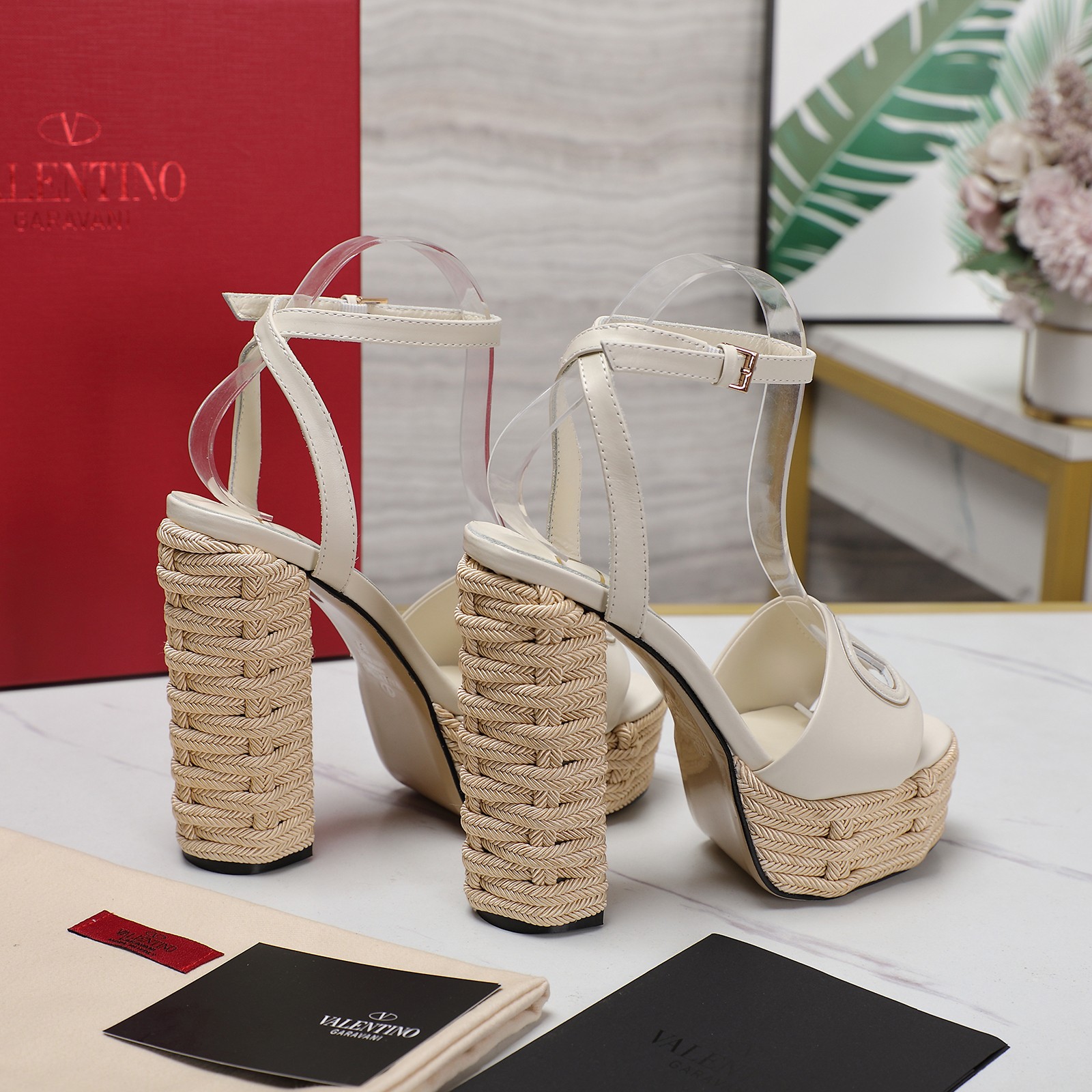 Valentino Women's Platform Sandals with Woven Espadrille Heel - Latest Design 8 a1719667453530 8118