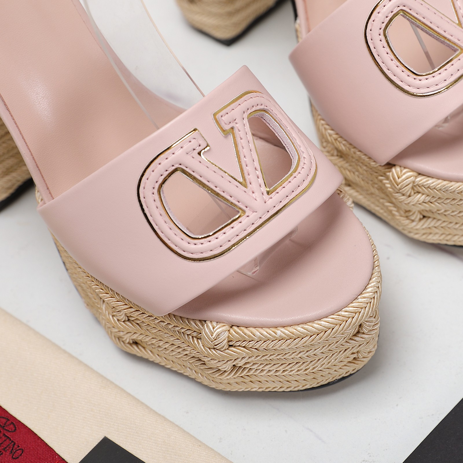 Valentino Platform Sandals - Braided Detailing, Ankle Strap, and Leather Sole 8 a1719667518261 6284