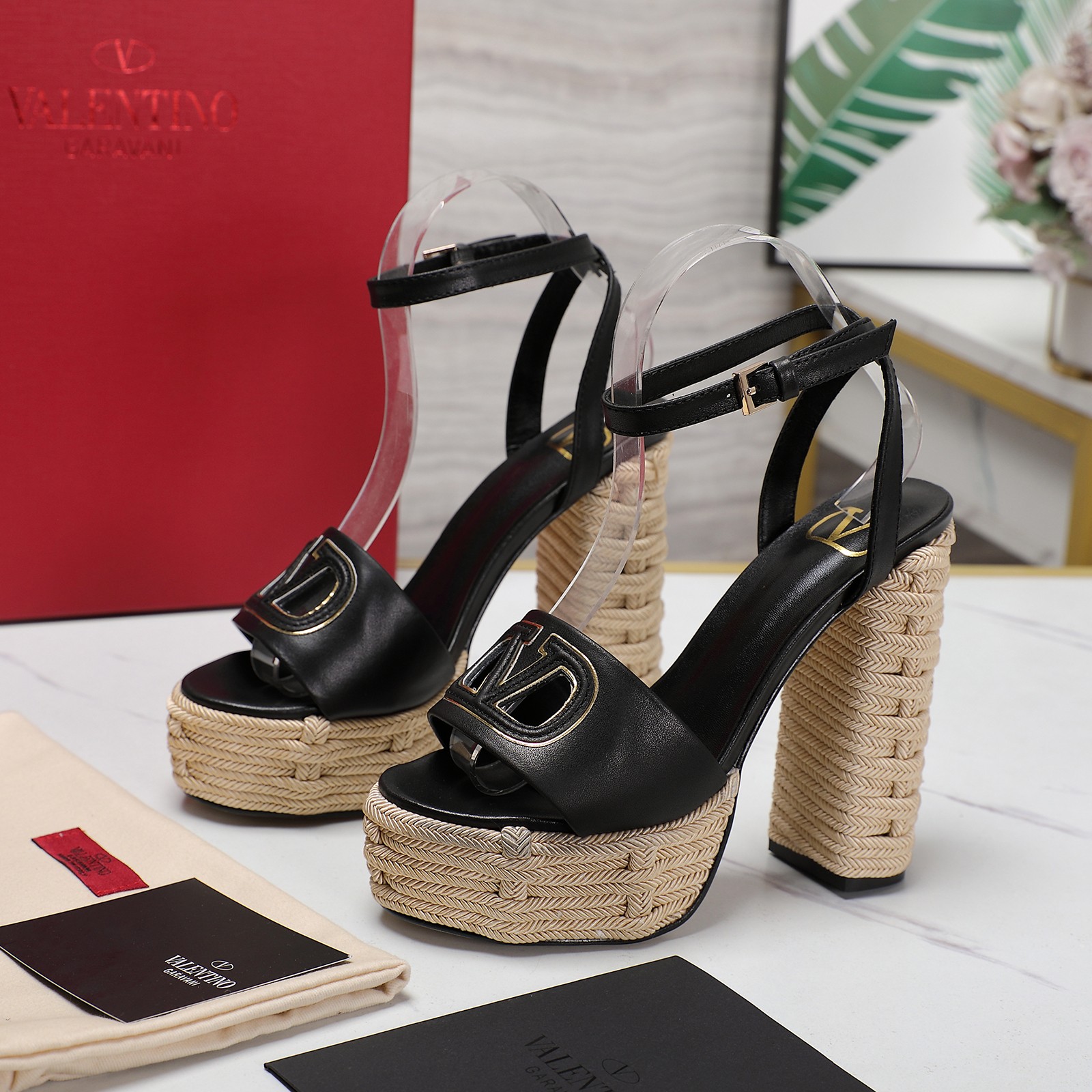 Valentino Platform Sandals Women High Heel Ankle Strap Party Shoes 7 a1719668316443 3207
