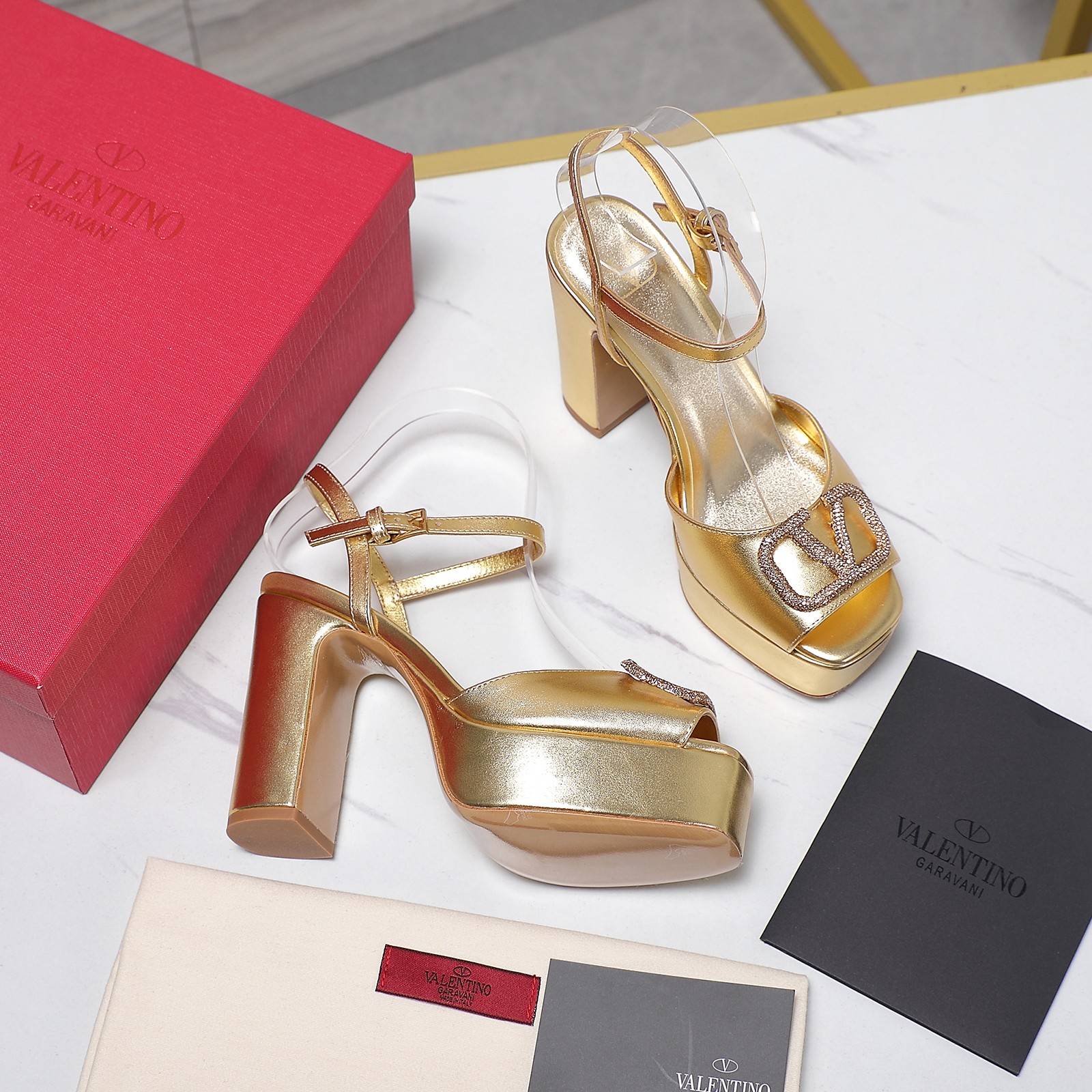 Valentino Metallic Gold Platform Heeled Sandals With Rhinestone Logo 10 a1741792552845 6430