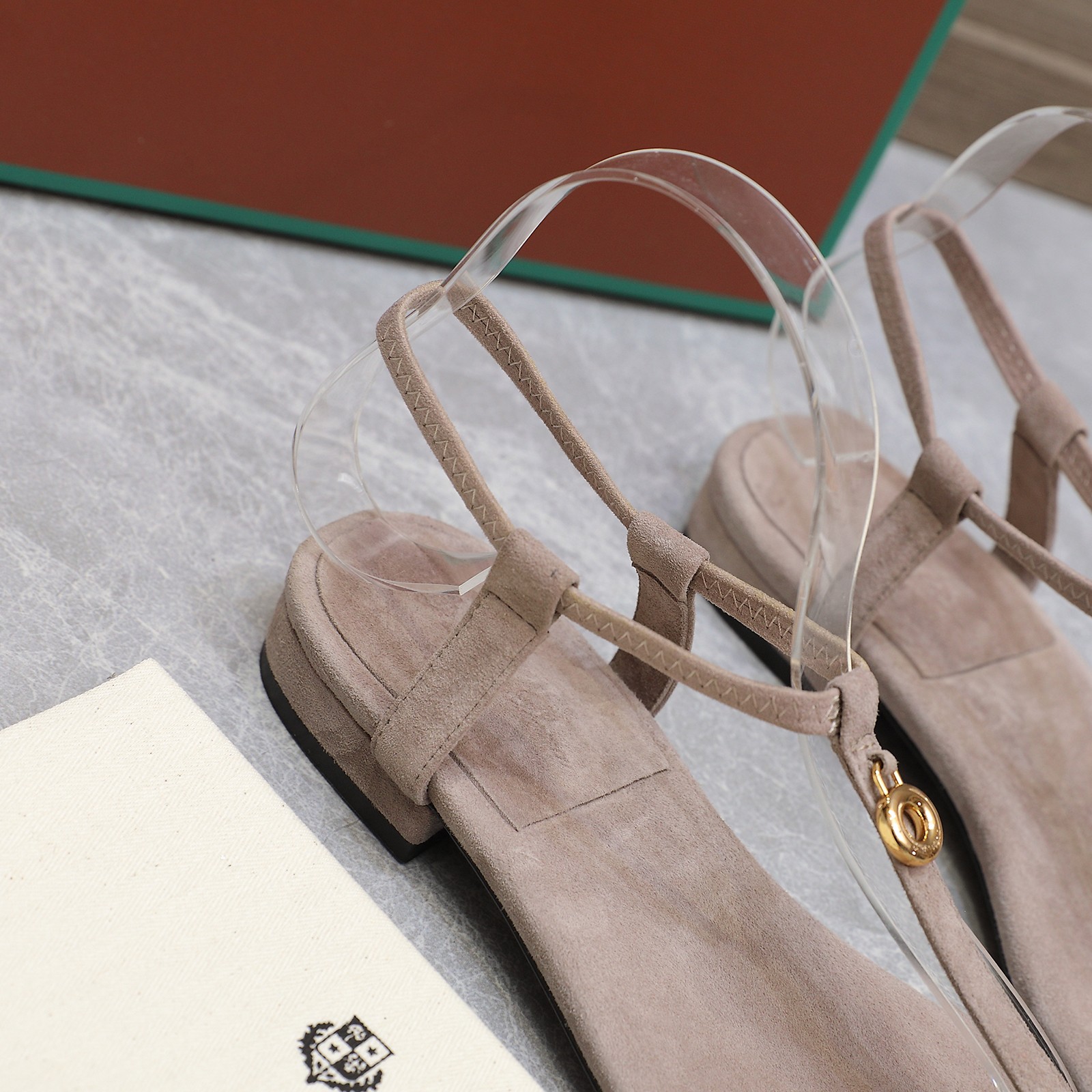 Loro Piana Mindil Suede Thong Sandals with Adjustable Ankle Strap 9 a1742300997945 4122