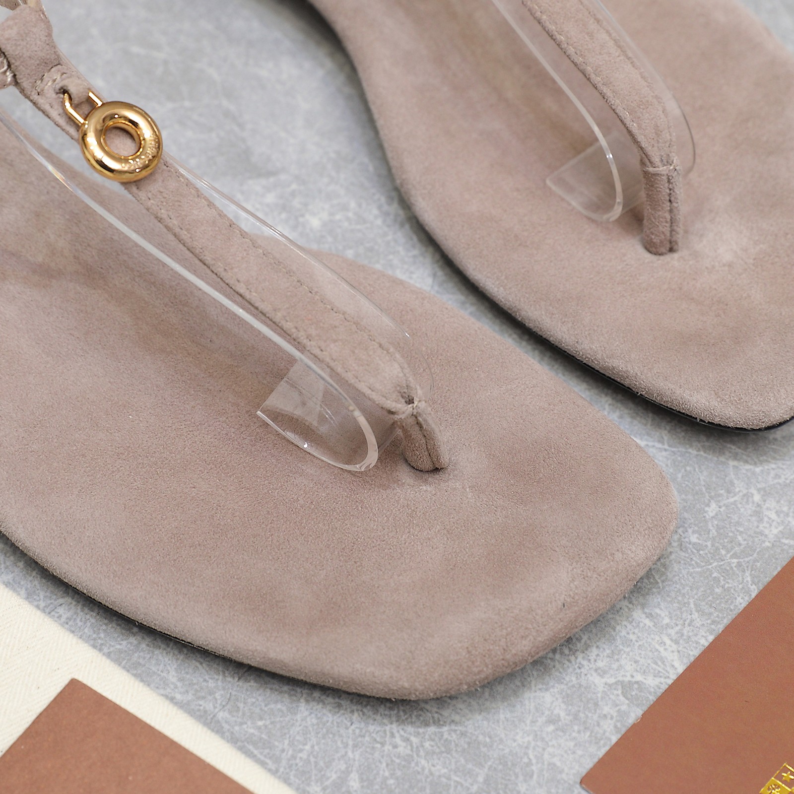 Loro Piana Mindil Suede Thong Sandals with Adjustable Ankle Strap 8 a1742300999218 3631