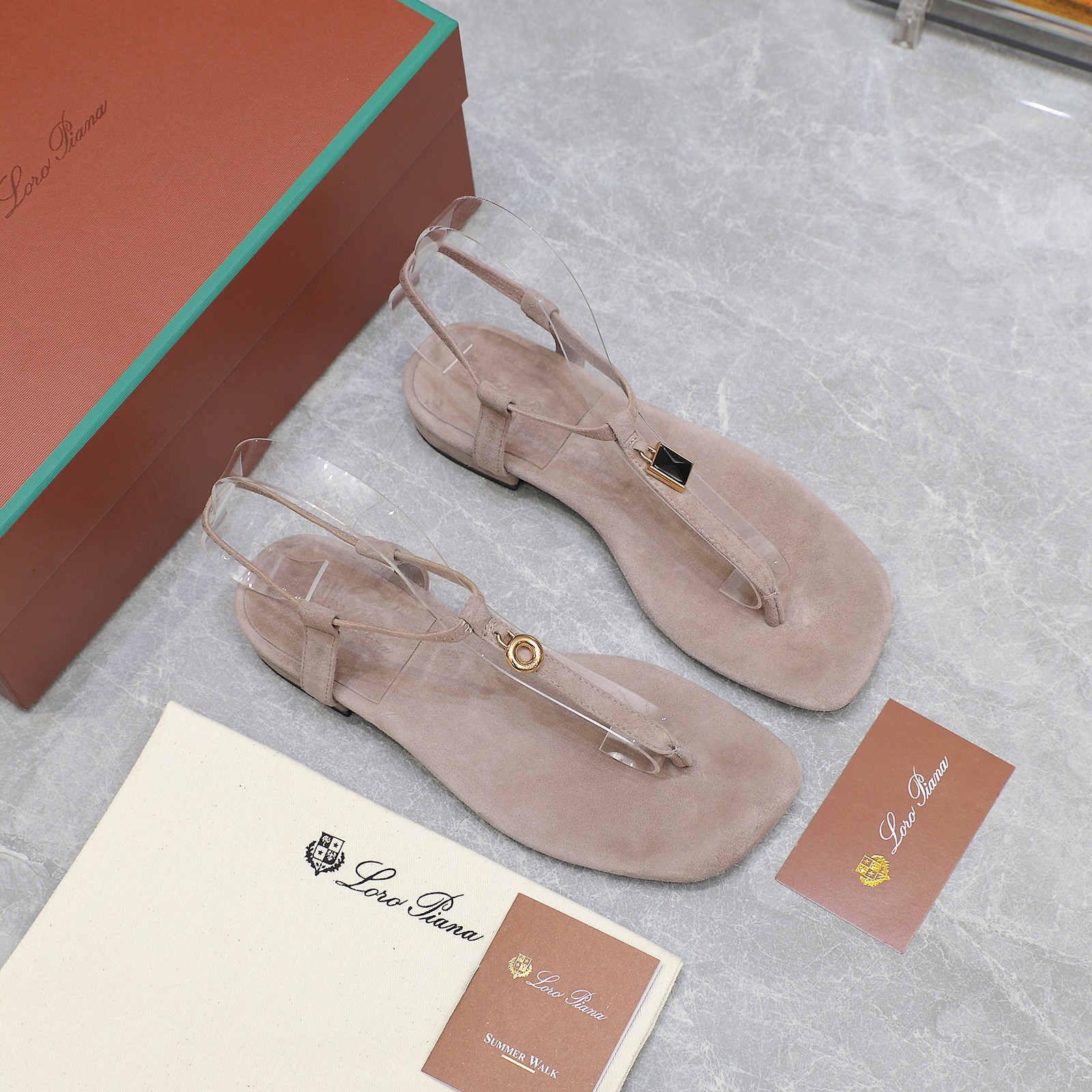 Loro Piana Mindil Suede Thong Sandals with Adjustable Ankle Strap 3 a1742300999261 2723