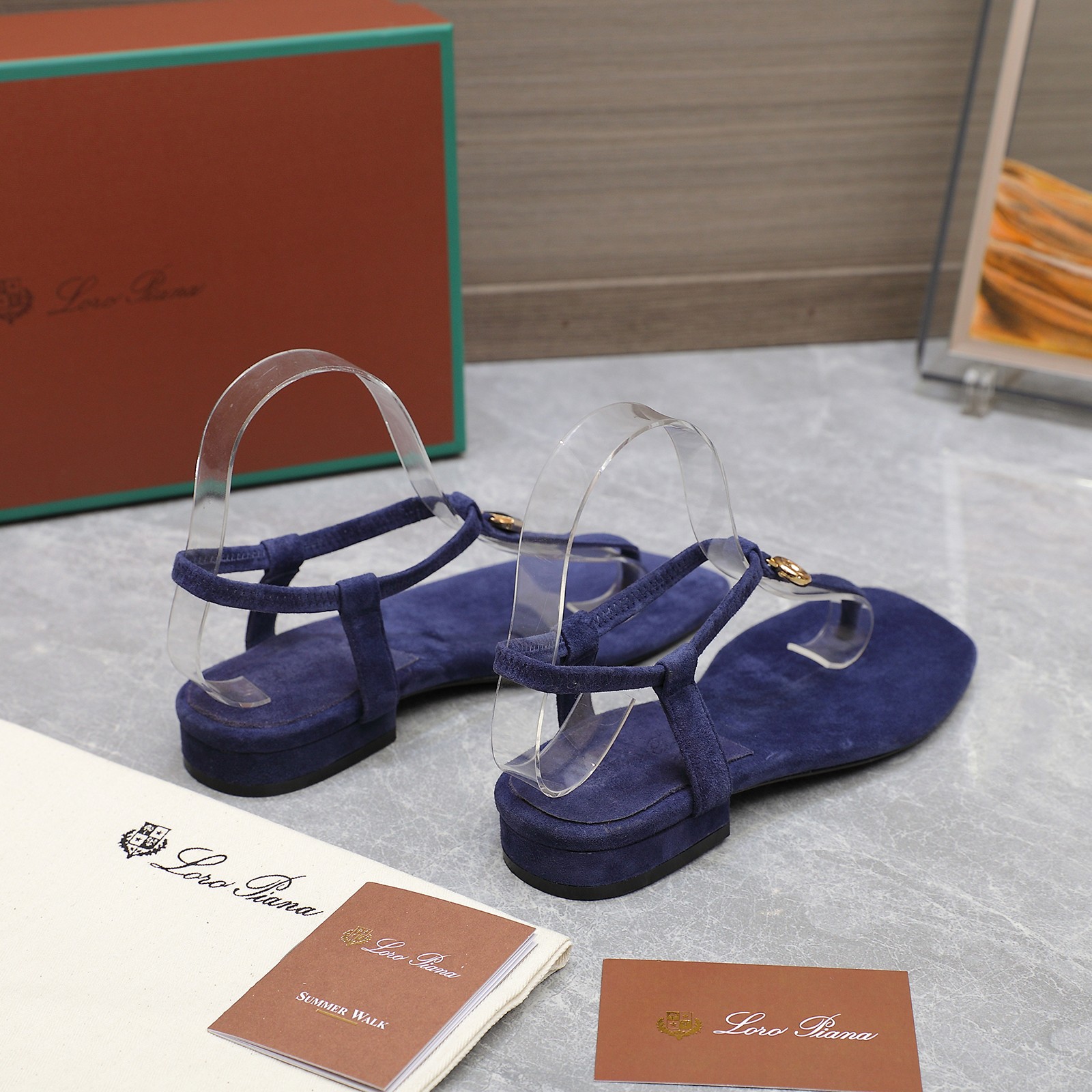 Loro Piana Mindil T-Strap Thong Sandals in Suede Leather - Summer Essential 4 a1742302640396 1857