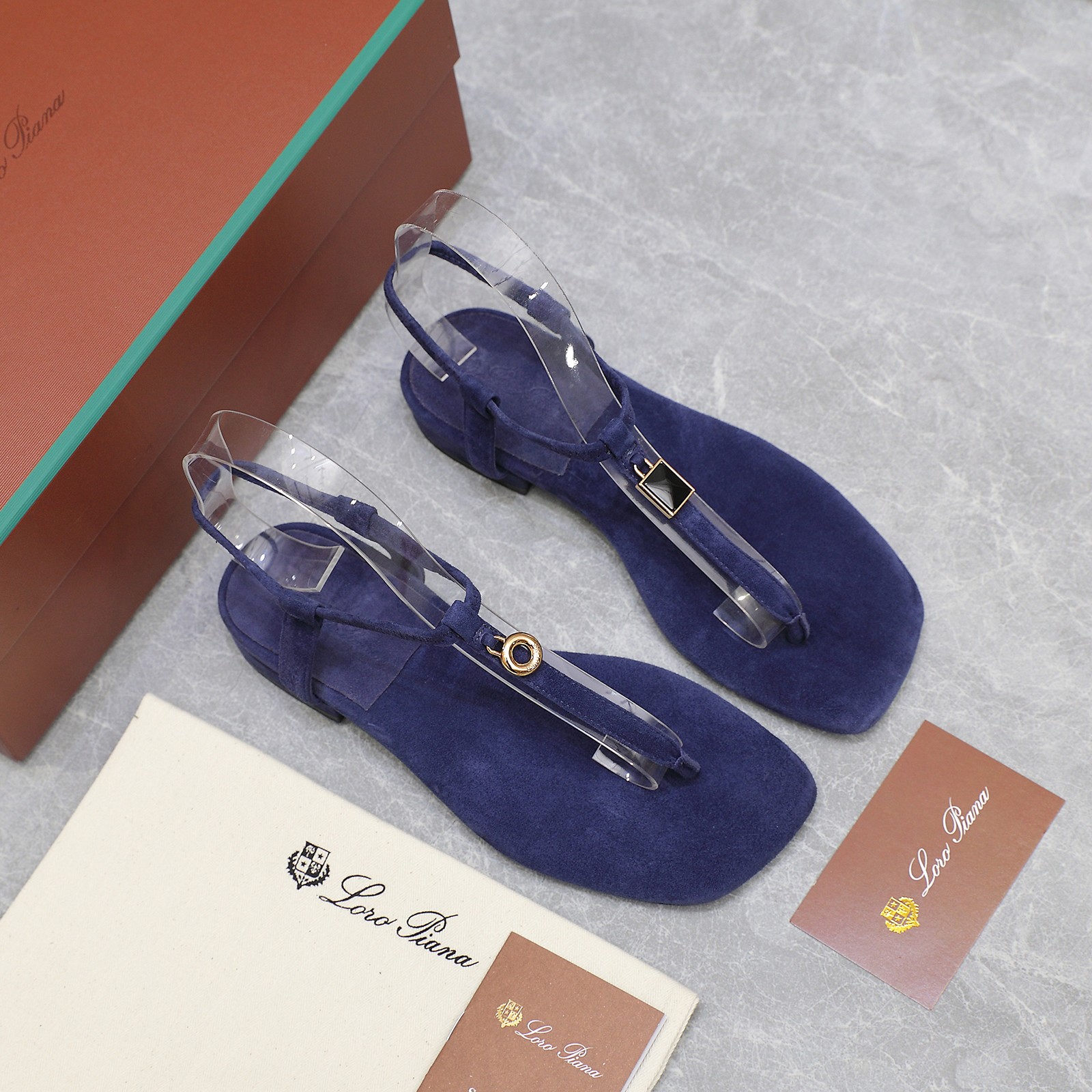 Loro Piana Mindil T-Strap Thong Sandals in Suede Leather - Summer Essential 3 a1742302640399 0722