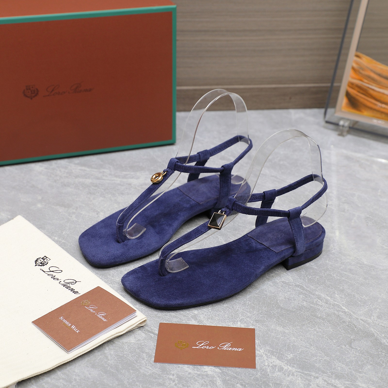 Loro Piana Mindil T-Strap Thong Sandals in Suede Leather - Summer Essential 5 a1742302640425 1130