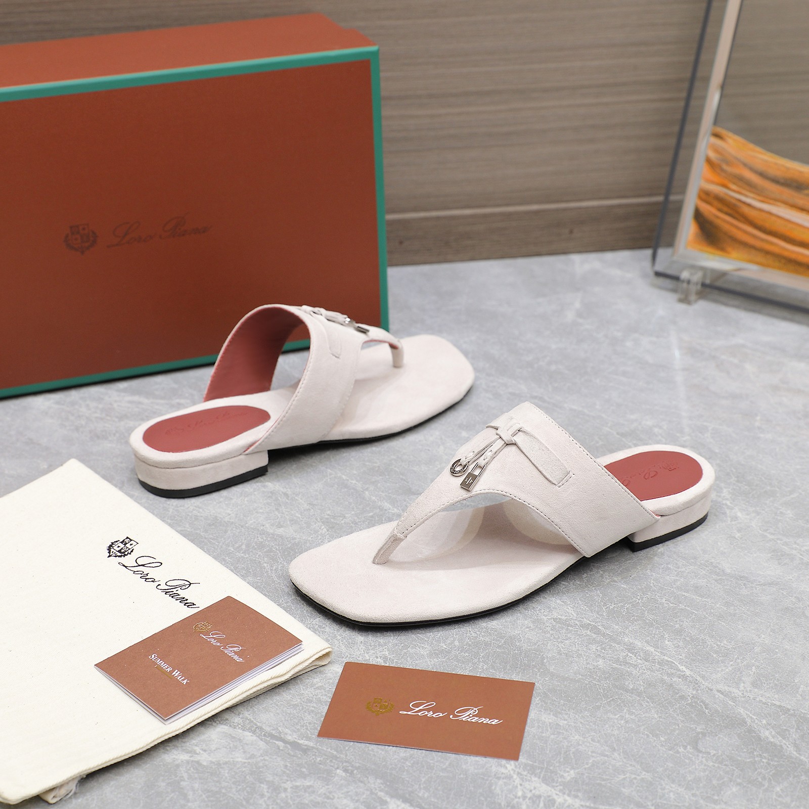 Loro Piana Mindil Leather T-Strap Thong Sandals - Summer Essential 9 a1742304059543 6872