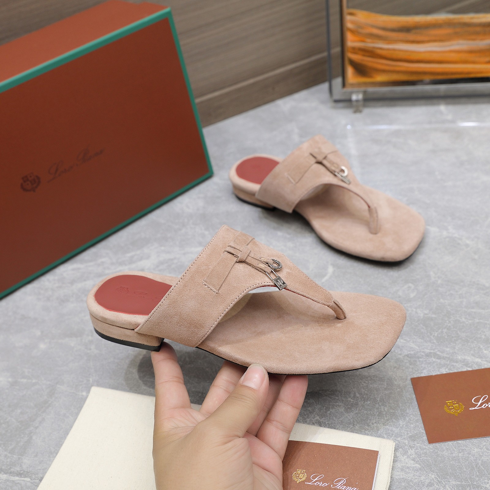 Loro Piana Mindil T-Strap Leather Thong Sandals - Summer Essential 2 a1742304184352 4587
