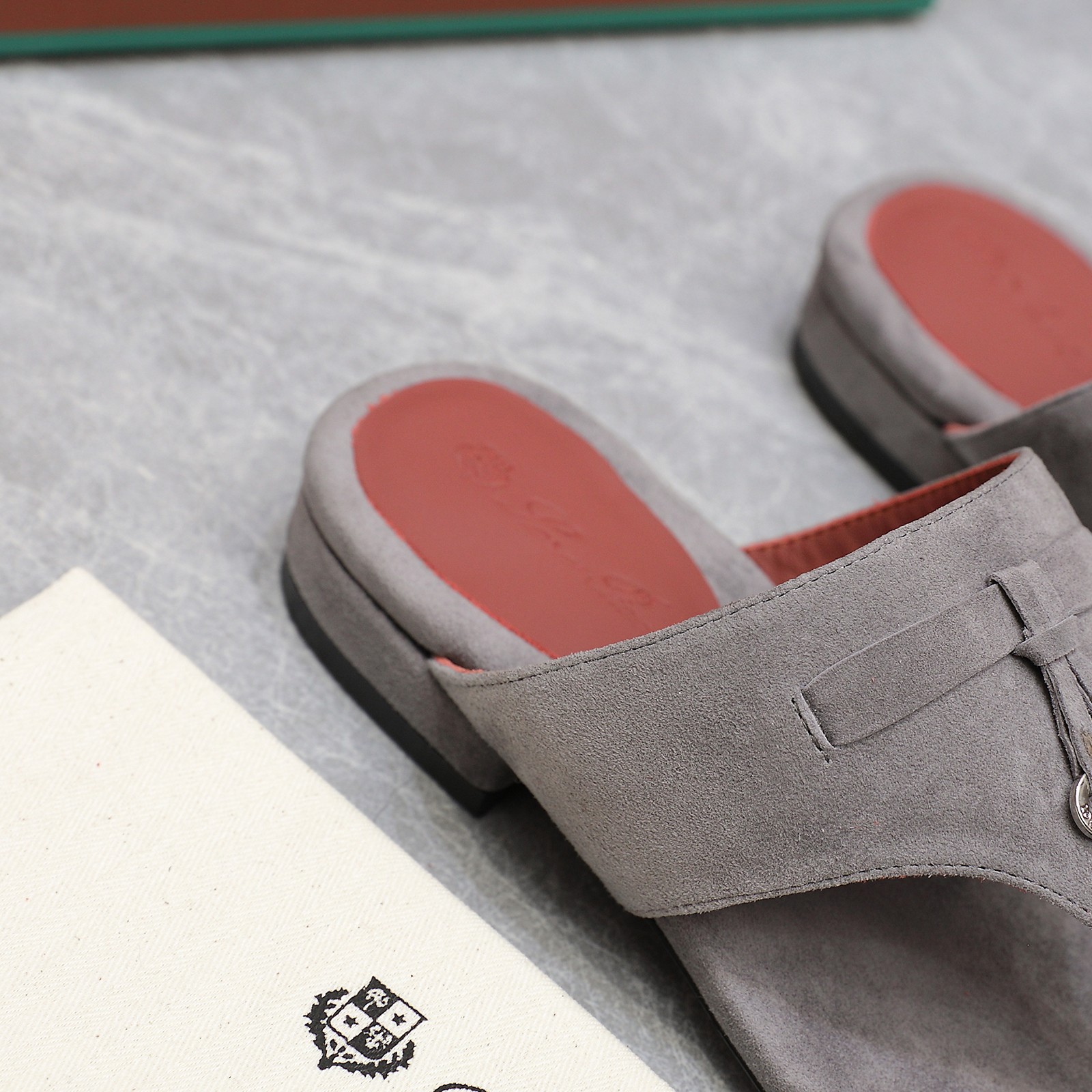 Loro Piana Mindil T-Strap Thong Sandals in Soft Suede with Delicate Accents 7 a1742304246280 1376