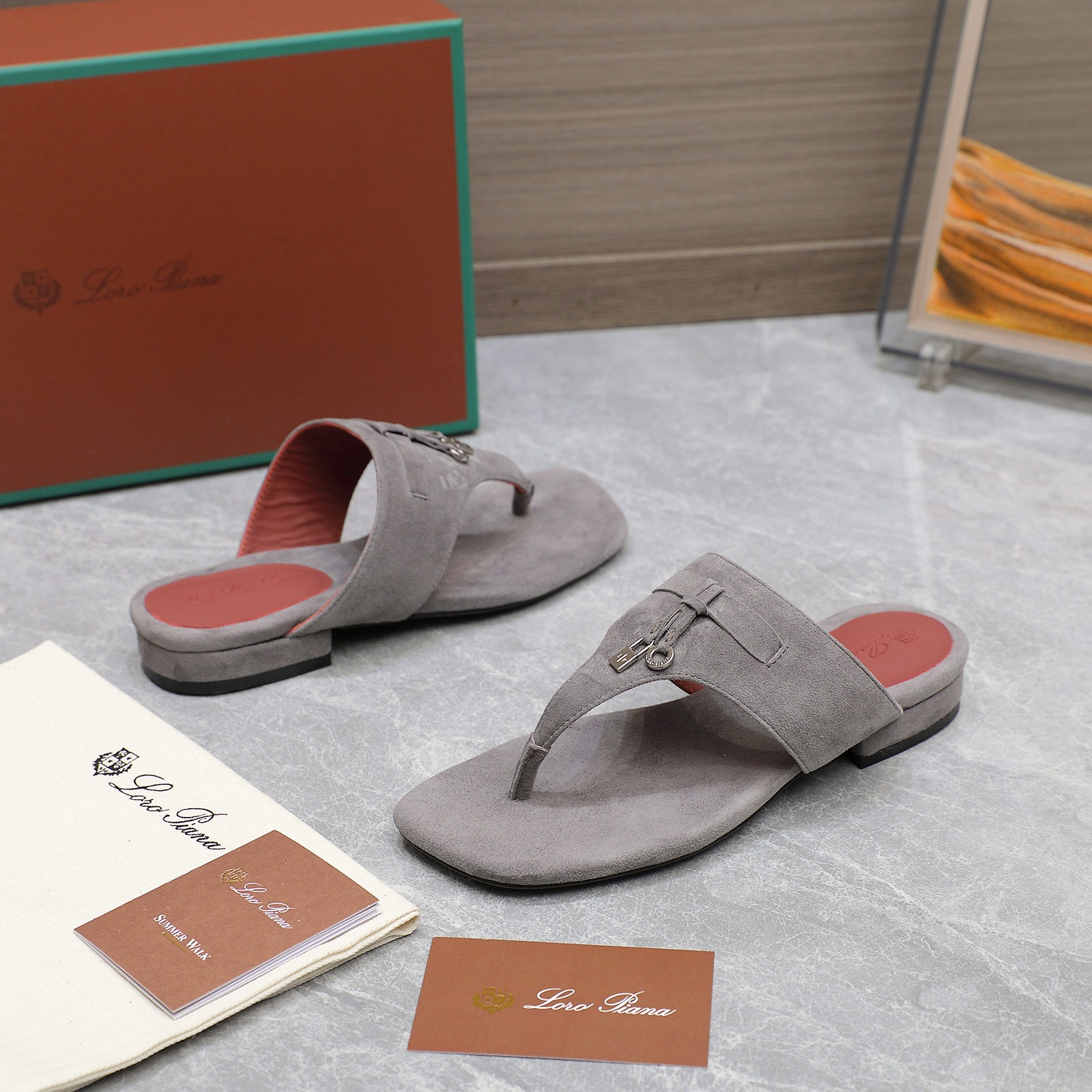 Loro Piana Mindil T-Strap Thong Sandals in Soft Suede with Delicate Accents 5 a1742304246305 7633