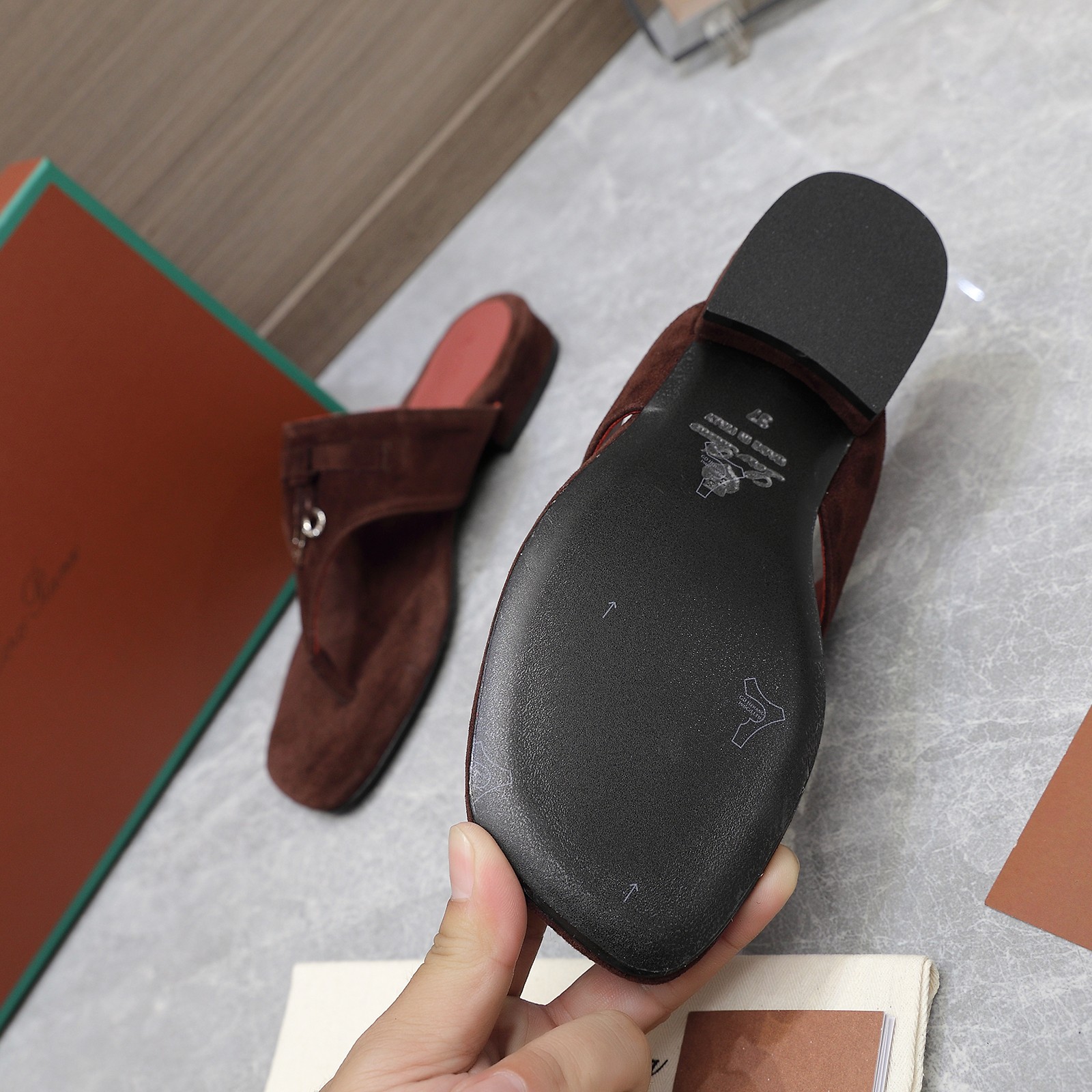 Loro Piana Mindil Suede T-Strap Thong Sandals - Luxurious Comfort 6 a1742304368938 1188