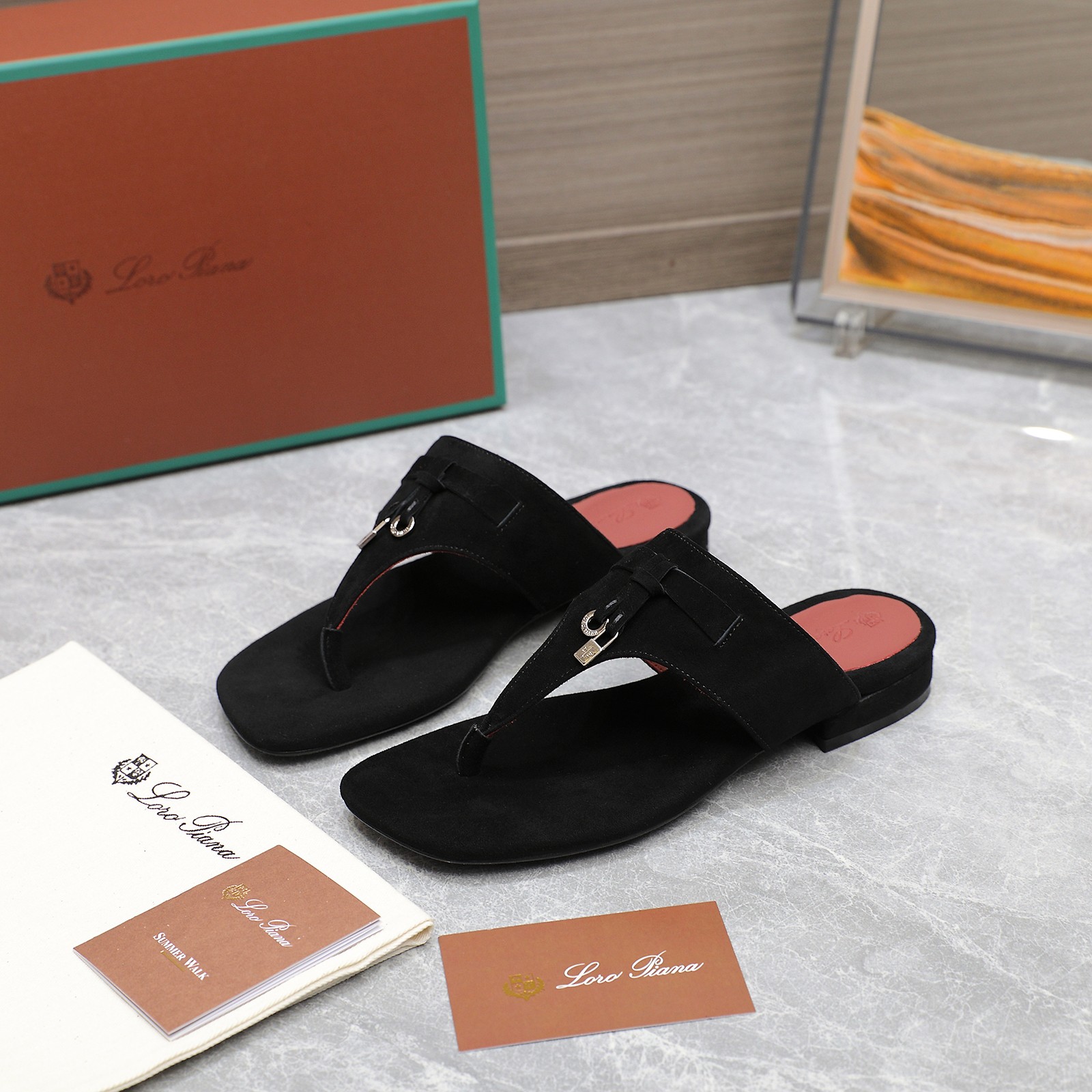 Loro Piana Mindil T-Strap Leather Sandals, Exquisite Summer Comfort 5 a1742304398875 2062