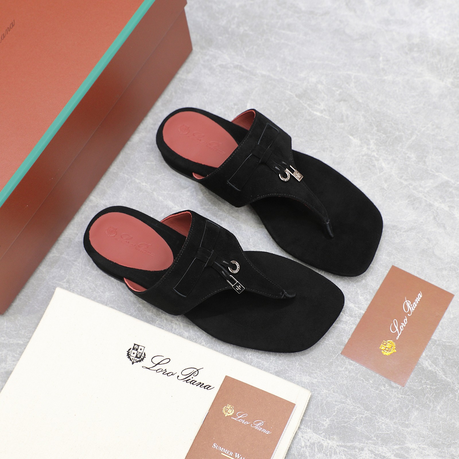 Loro Piana Mindil T-Strap Leather Sandals, Exquisite Summer Comfort 3 a1742304398942 0078