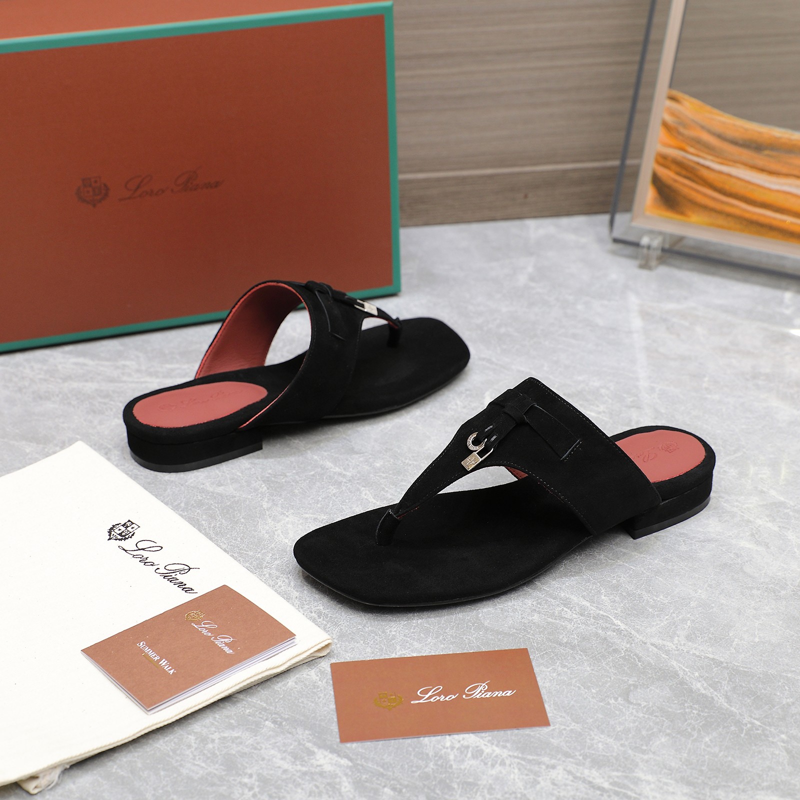 Loro Piana Mindil T-Strap Leather Sandals, Exquisite Summer Comfort 9 a1742304399883 3306