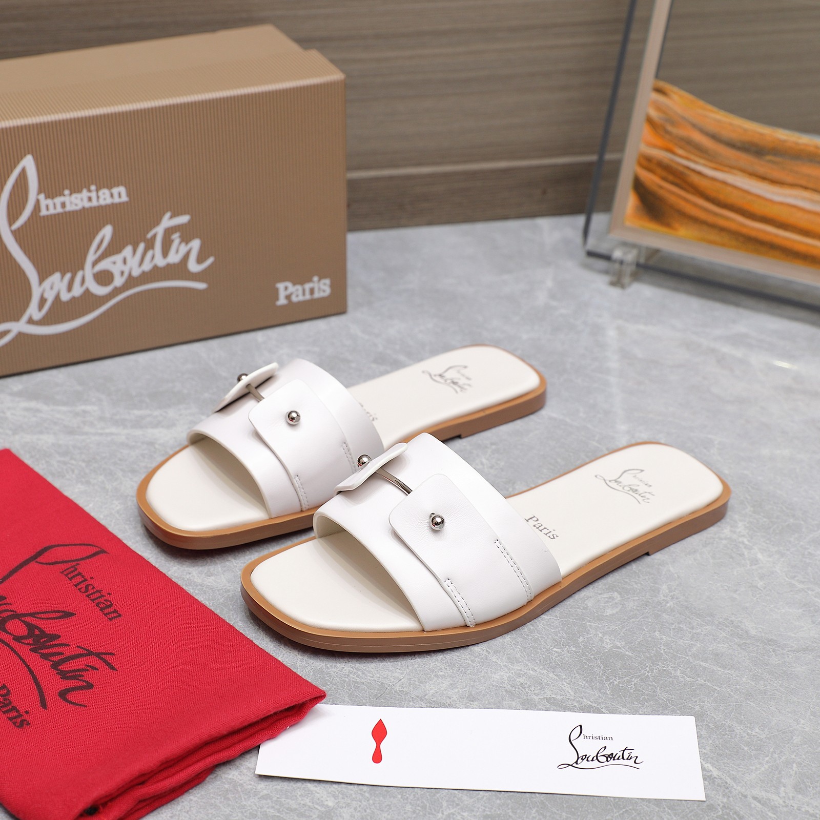 Christian Louboutin CL Red Bottom Shoes Inspired by Las Vegas Neon – Fine Craft, Custom, Zirconium Fabric. - 图片 5