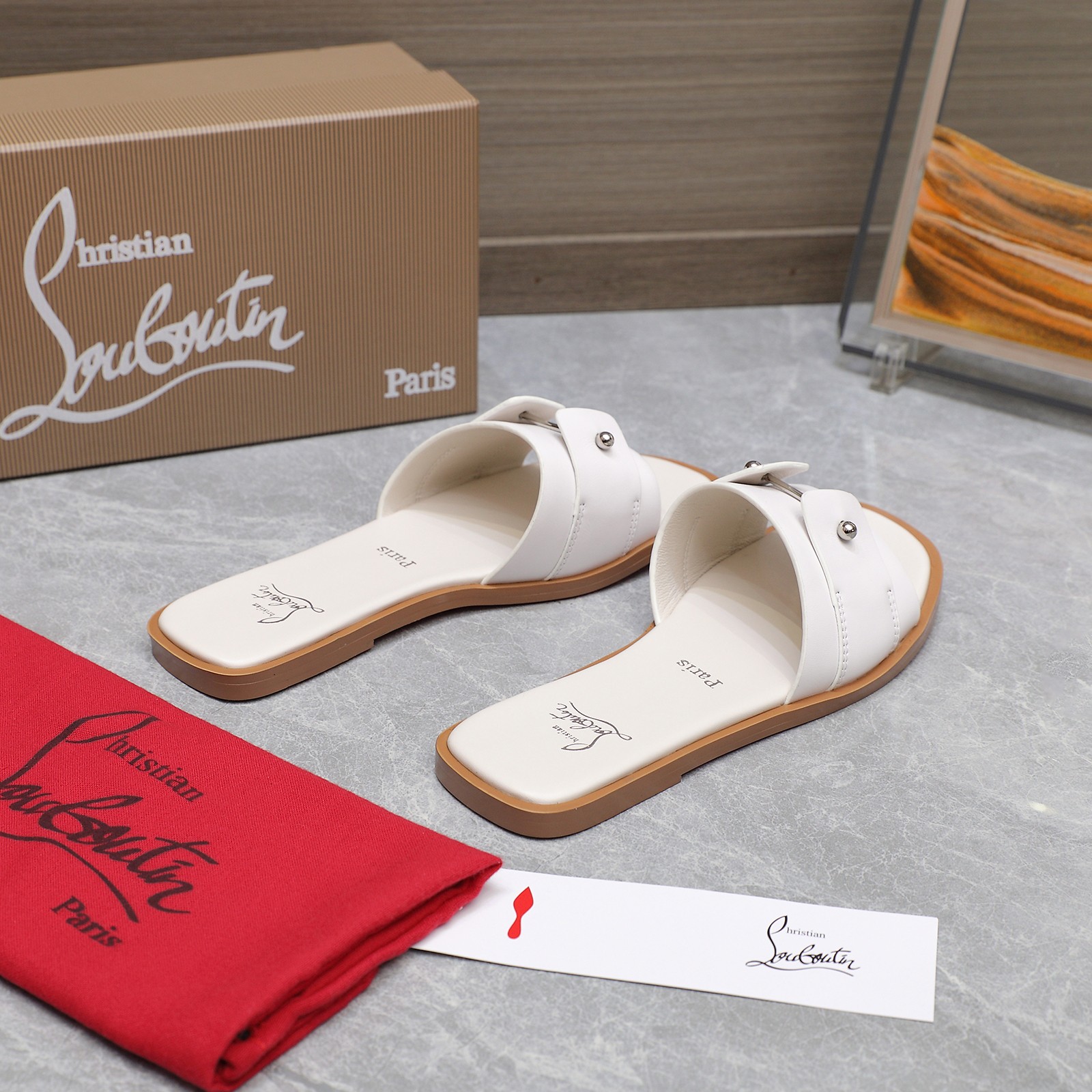 Christian Louboutin CL Red Bottom Shoes Inspired by Las Vegas Neon – Fine Craft, Custom, Zirconium Fabric. - 图片 3