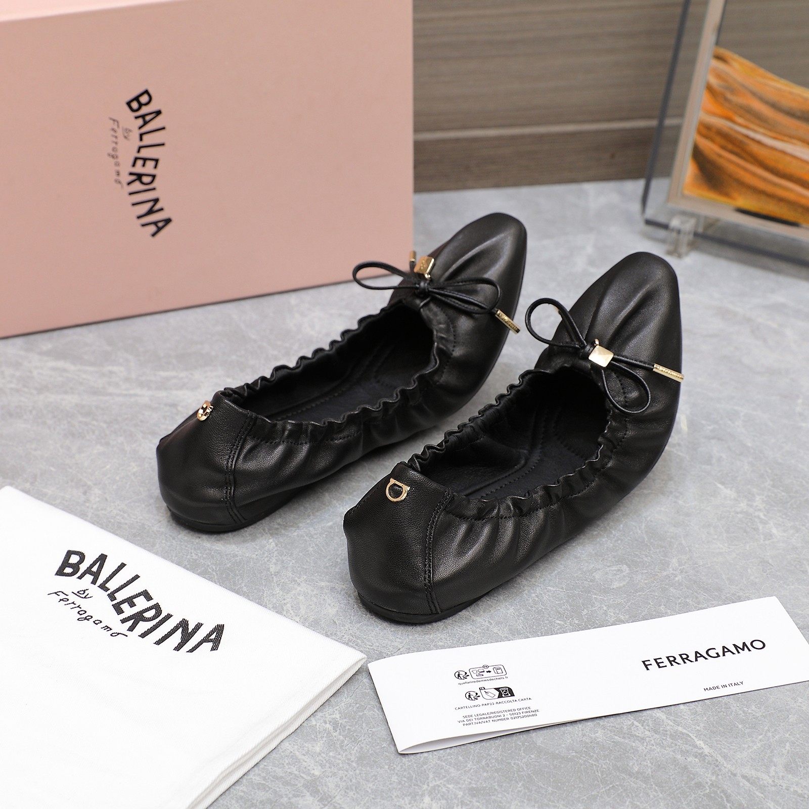 “High-Quality Feragamo Firagmo Soft Ballet Shoes for Women – Imported Sheep Skin” - 图片 3